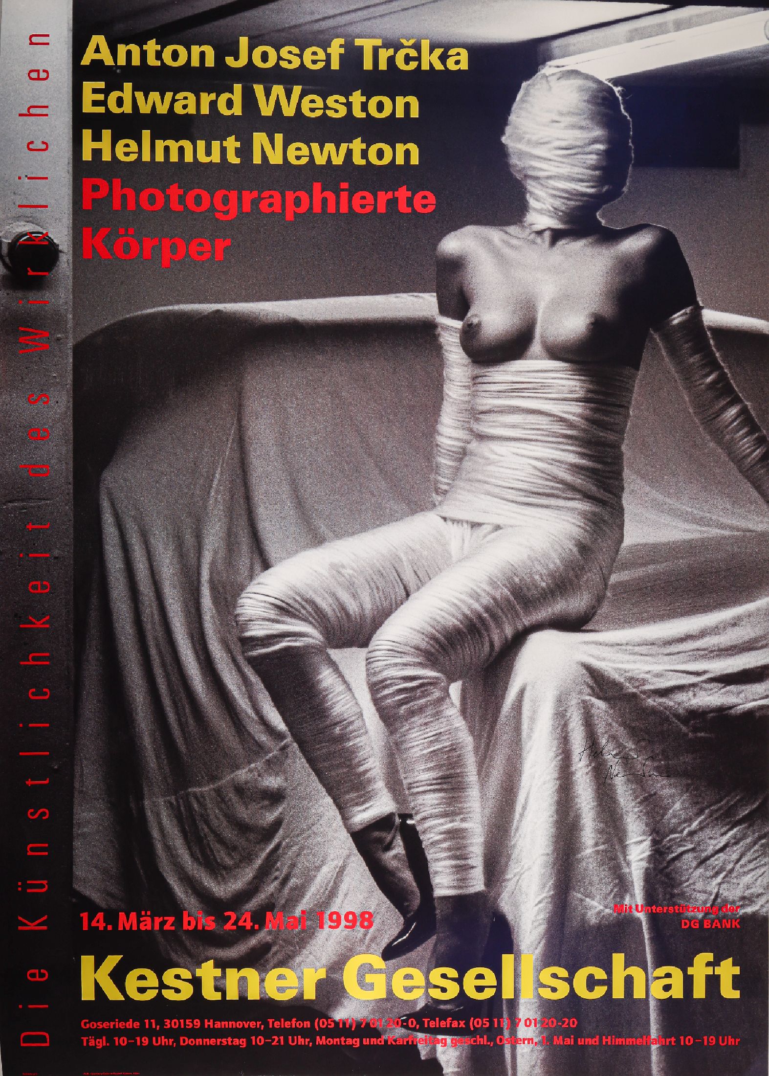 Helmut Newton, 1920 -2004, Offsetlitho aus Papier, "Nude", handsign., aus 1998, nur wenige handsignierte Exemplare, ca. 84x59,5 cm