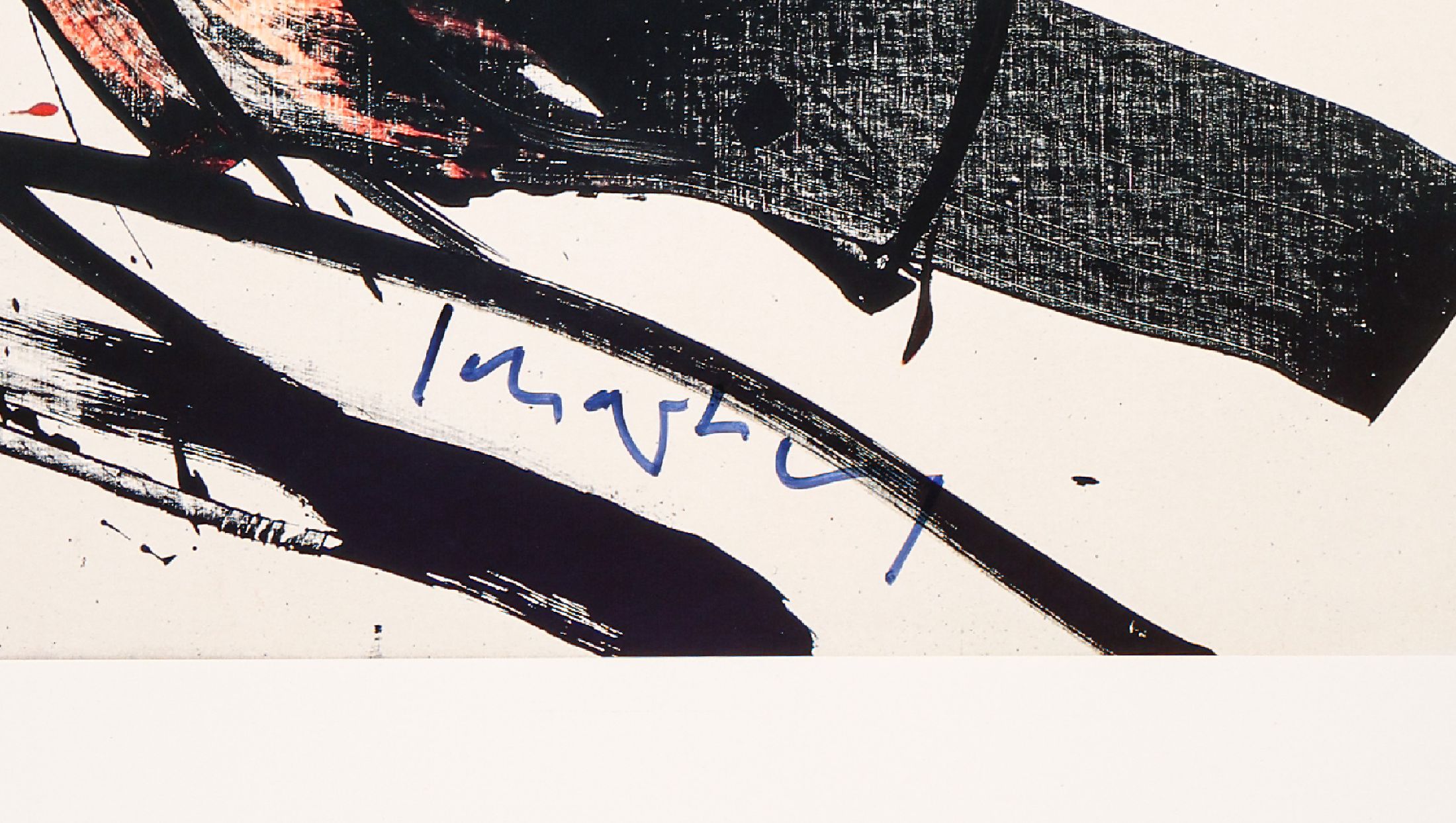 Detail a: K.R.H. Sonderborg, Offsetlitho auf Papier, handsigniert, nur wenige signierte Blätter, aus 1993, Kunstverein Braunschweig, ca. 78.5 57.5 cm