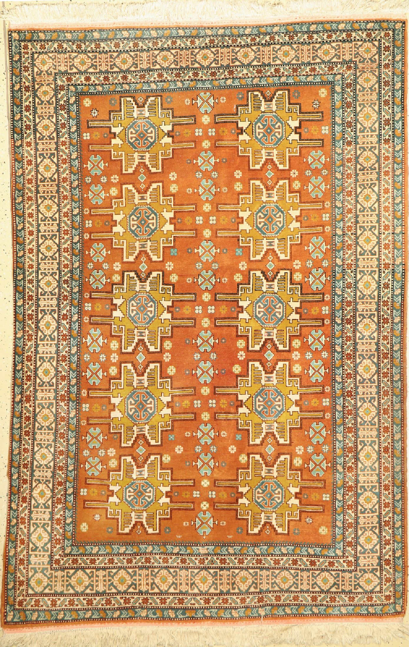 Derbend, Rußland, ca. 50 Jahre, Wolle auf Baumwolle, ca. 230 x 150 cm, (Abrasch), EHZ: 1-2