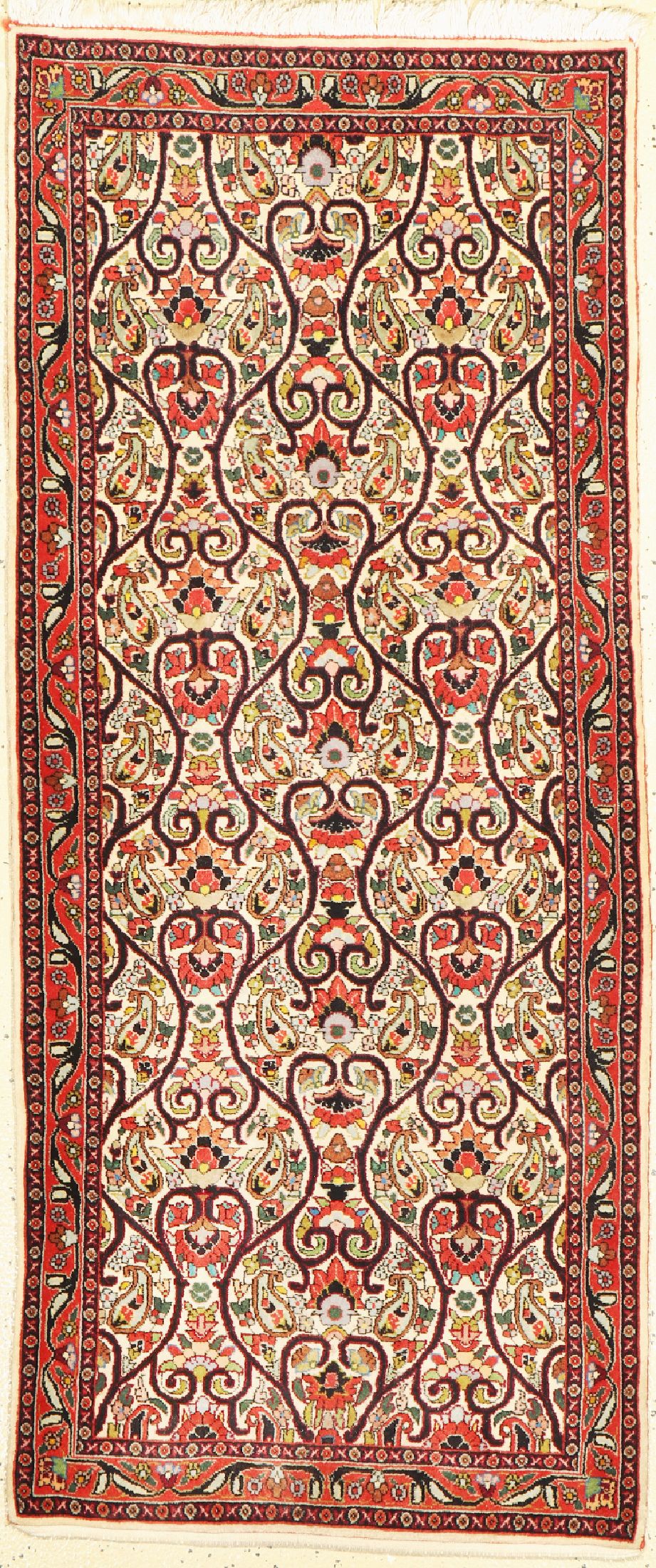 Bidjar fein, Persien, ca. 50 Jahre, Korkwolle, ca. 146 x 62 cm, EHZ: 1-2