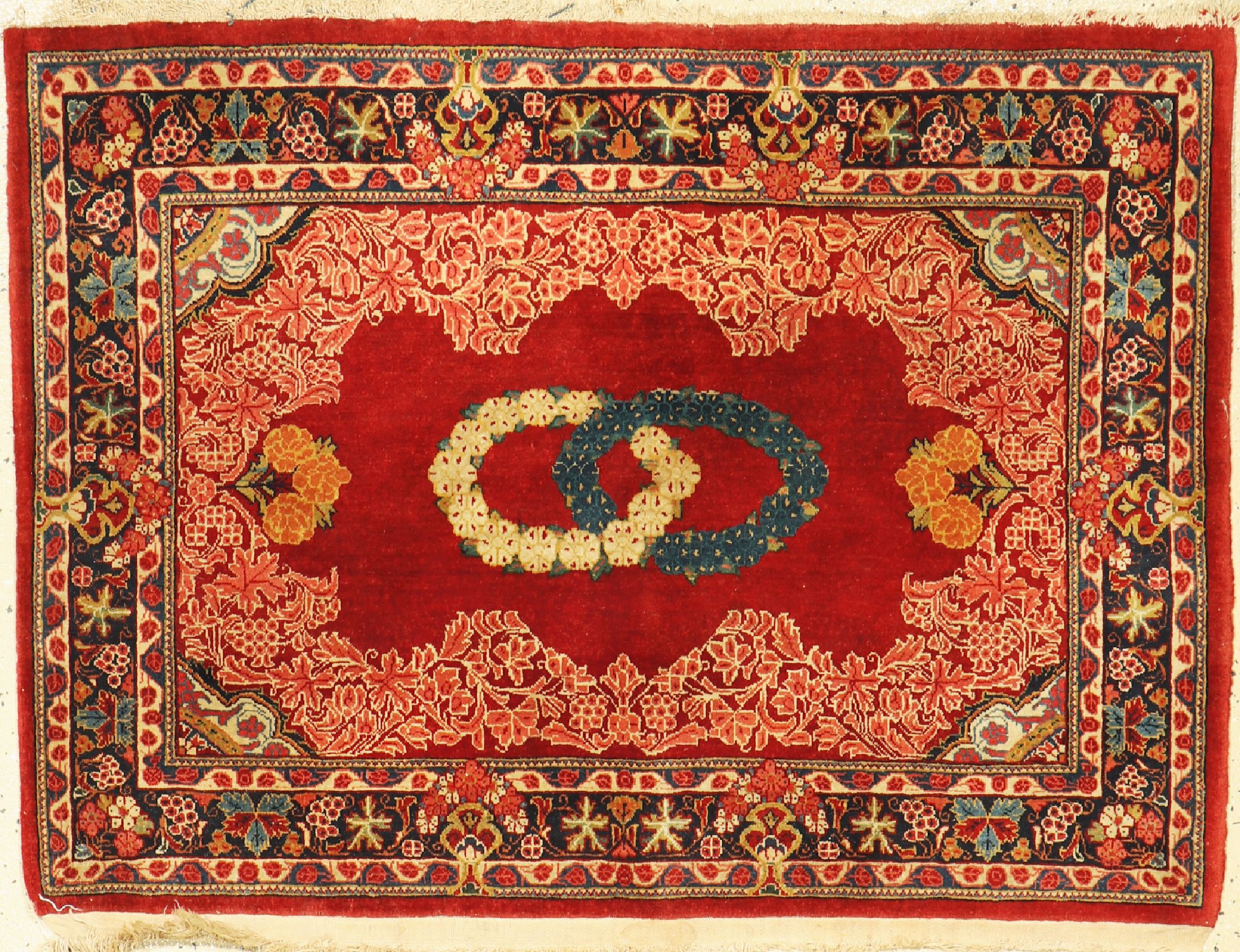 Sarogh fein, Persien, ca. 60 Jahre, Korkwolle, ca. 112 x 83 cm, EHZ: 1-2