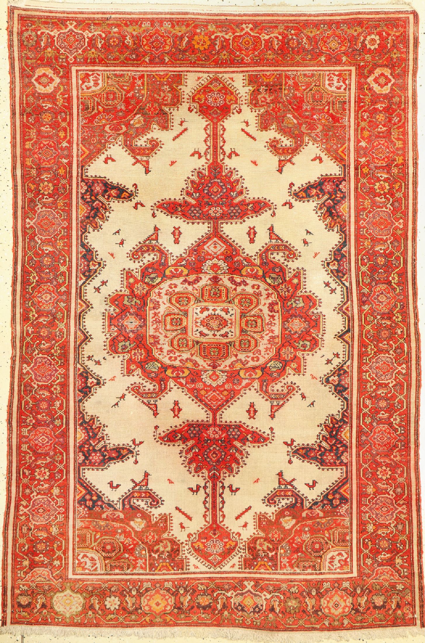 Malayer antik, Persien, um 1900, Wolle auf Baumwolle, ca. 200 x 132 cm, EHZ: 3