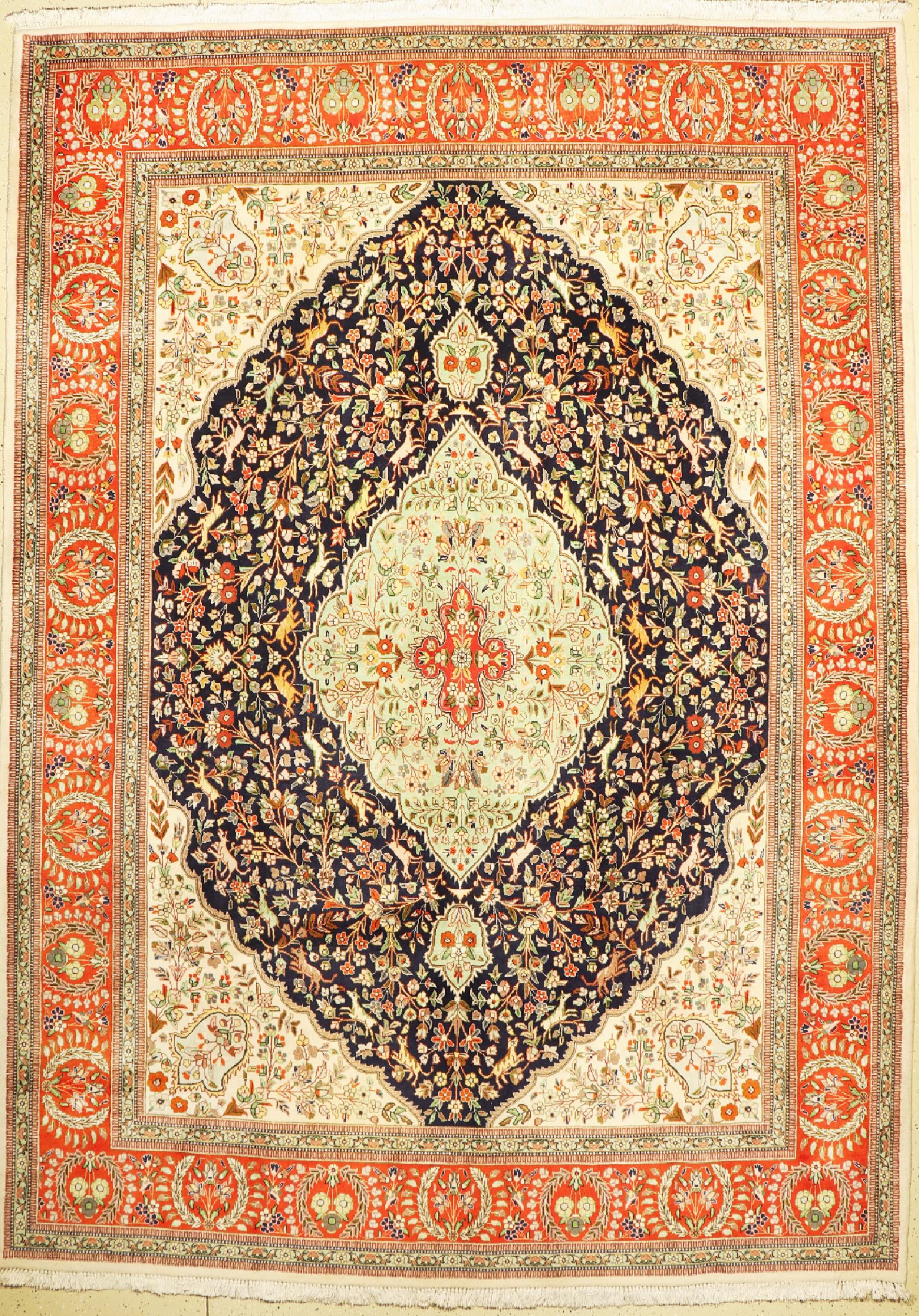 Täbriz Tabatabai, Persien, um 1960, Wolle auf Baumwolle, ca. 385 x 276 cm, EHZ: 1-2