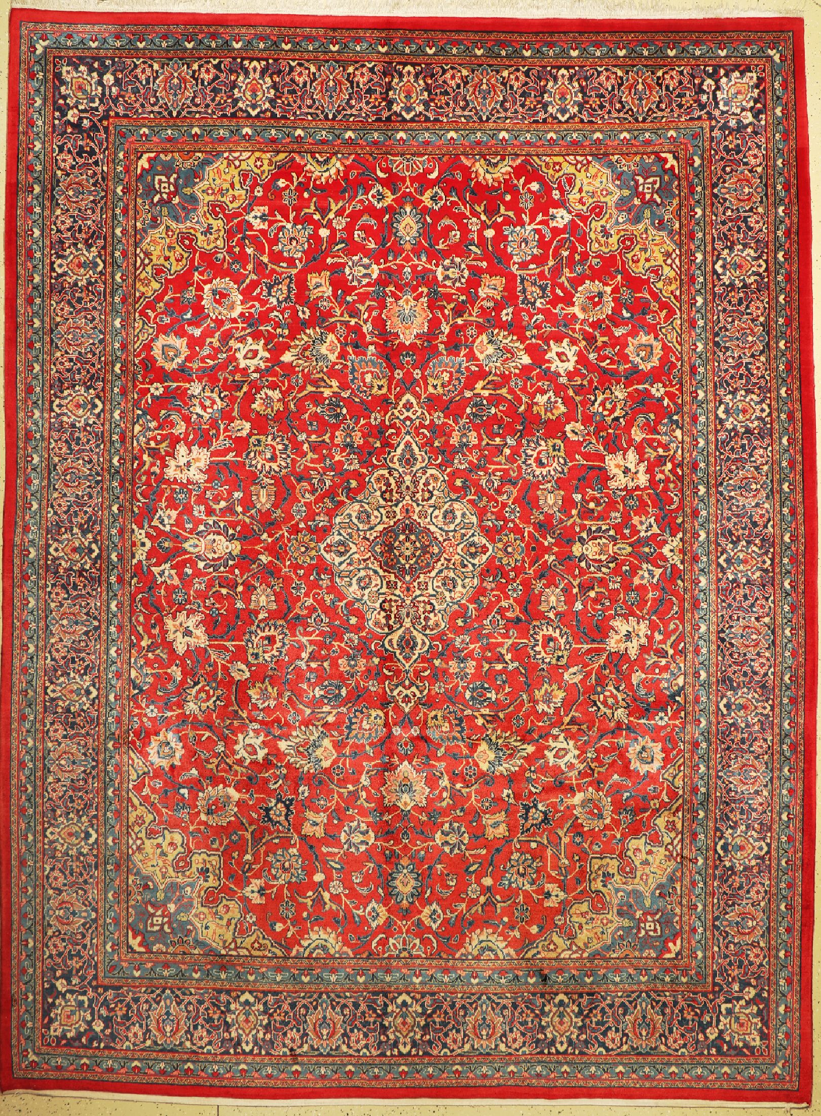 Sarogh Mahal, Persien, um 1960, Wolle auf Baumwolle, ca. 380 x 284 cm, EHZ: 1-2