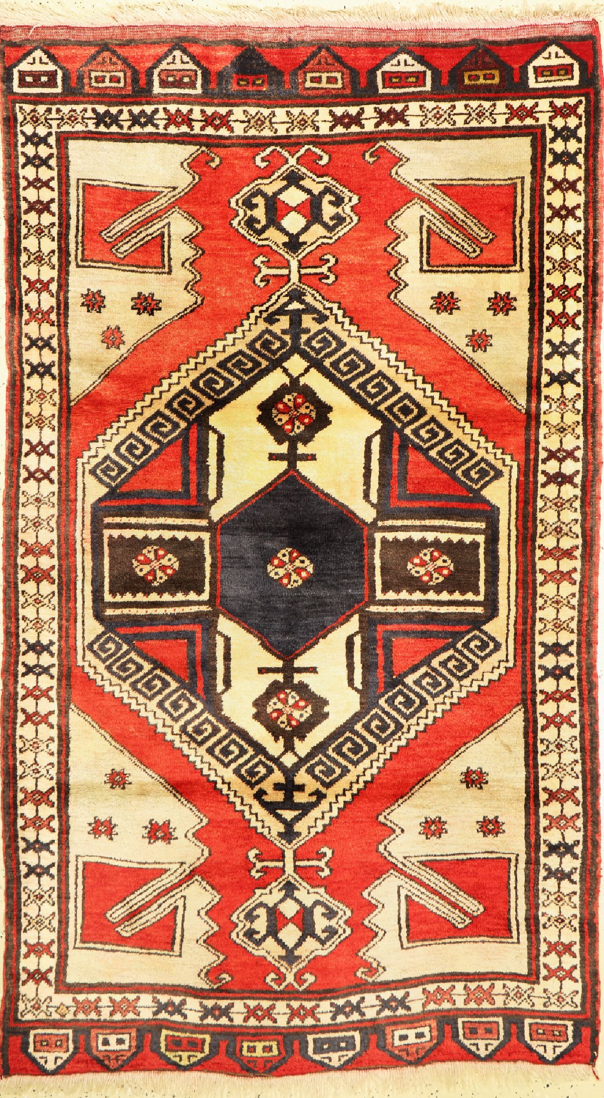 Karapinar, Türkei, um 1950, Wolle auf Wolle, ca. 215 x 125 cm, EHZ: 2-3