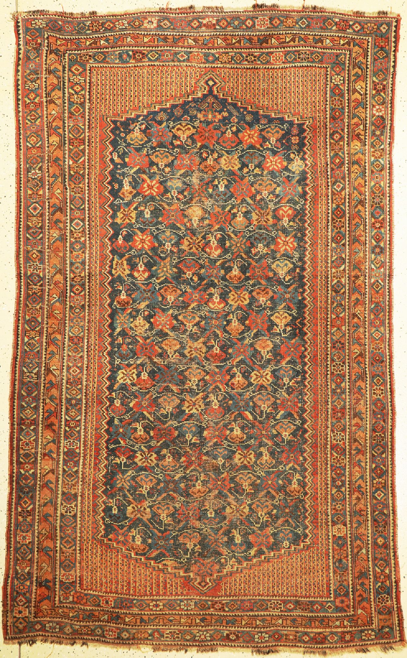 Antiker Khamseh, Persien, 19.Jhd, Wolle aufWolle, ca. 235 x 147 cm, EHZ: 3