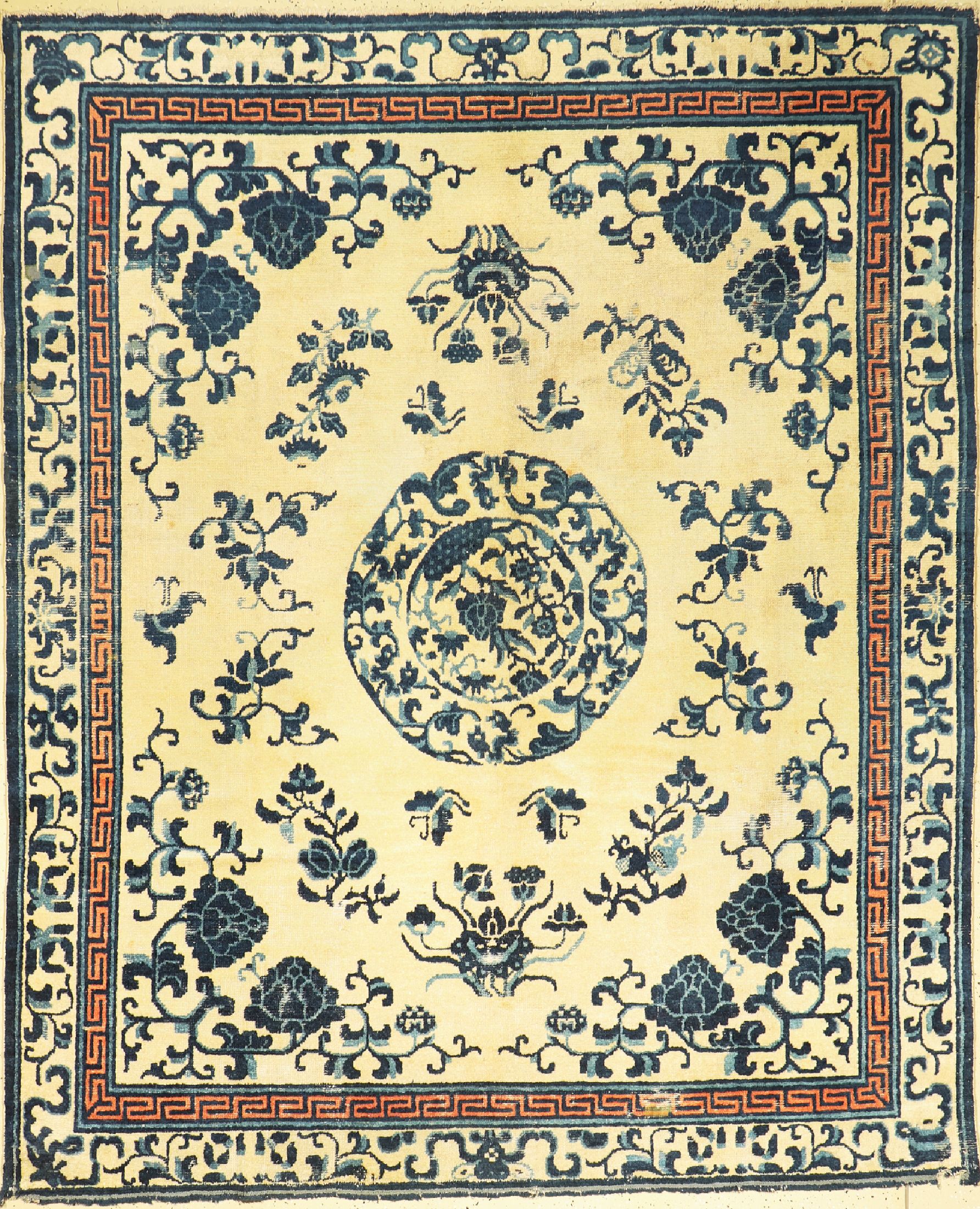 Ning-Hsia antik, China, 19.Jhd, Wolle auf Baumwolle, ca. 253 x 208 cm, EHZ: 4