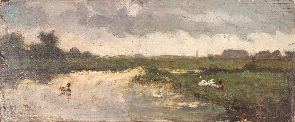 Richard von Poschinger, 1839-1915 München, Schüler von A. Lier, unternahm zahlreiche Studienreisen nach England, Frankreich, Italien und Holland, ...