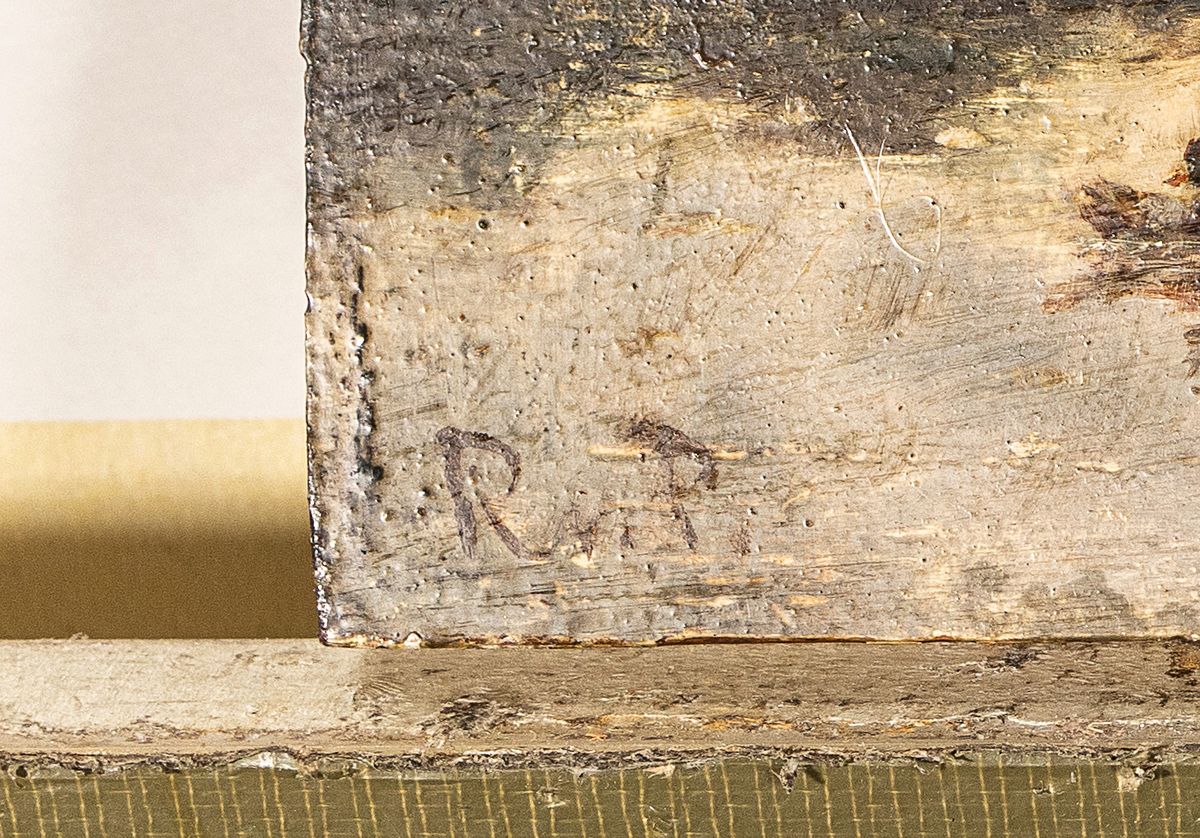 Detail a: Richard von Poschinger, 1839-1915 München, Schüler von A. Lier, unternahm zahlreiche Studienreisen nach England, Frankreich, Italien und Holland, ...