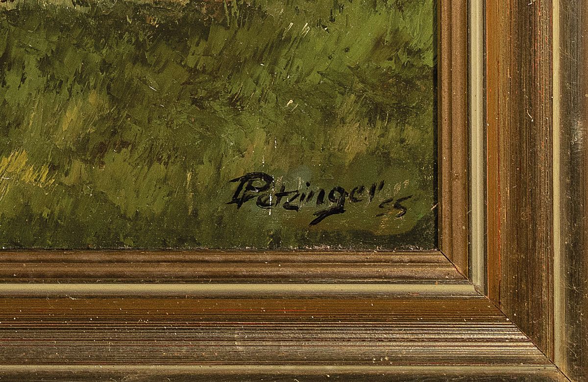 Detail a: Ludwig Petzinger, 1927-2014 Pirmasens, bekannter "Wasgau-Maler", mit zahlreichen Werken in den Sammlungen der Stadt Pirmasens vertreten, ...
