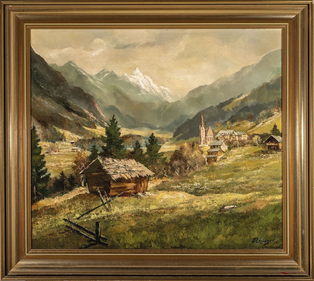 Detail k: Ludwig Petzinger, 1927-2014 Pirmasens, bekannter "Wasgau-Maler", mit zahlreichen Werken in den Sammlungen der Stadt Pirmasens vertreten, ...