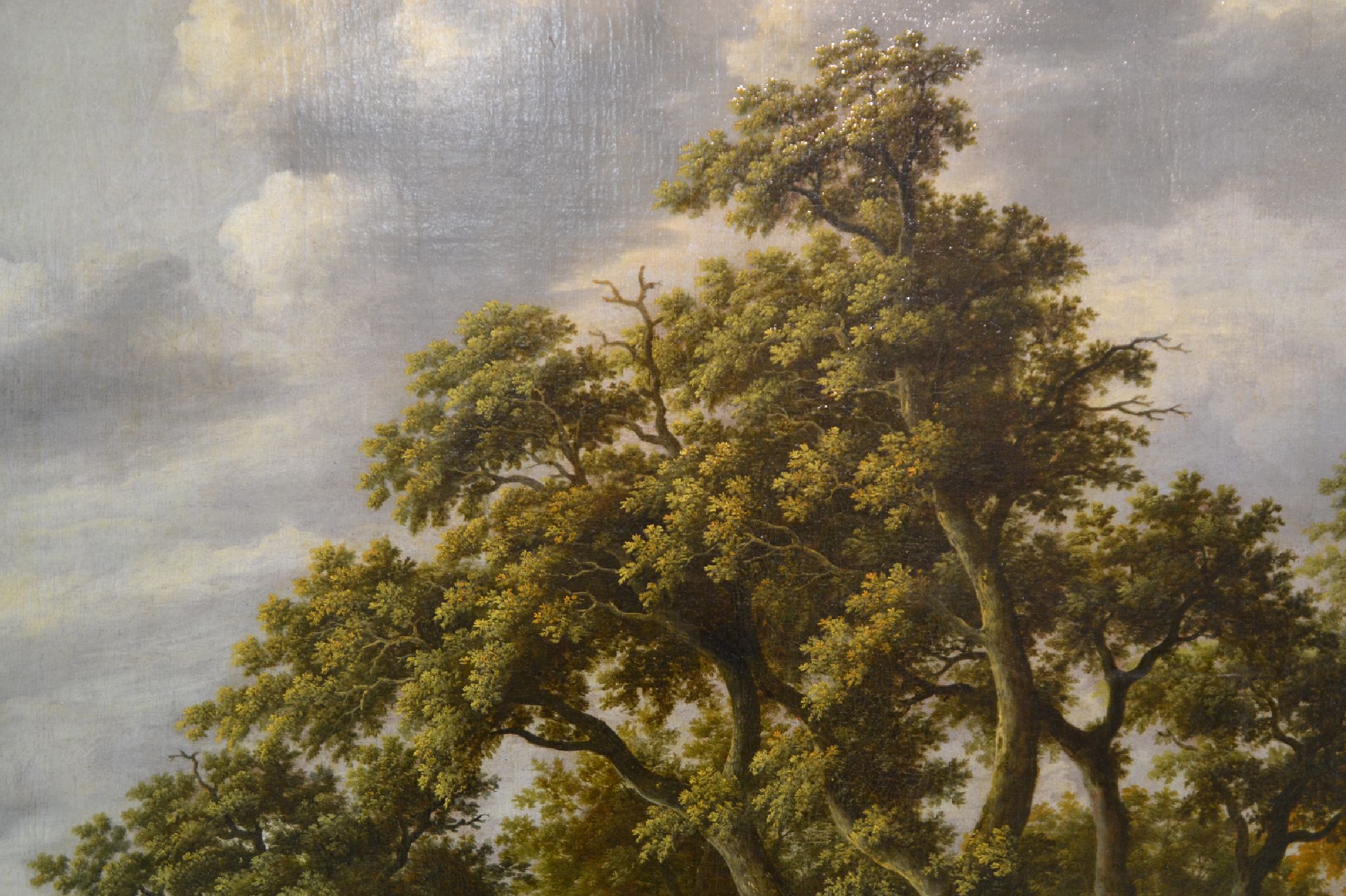 Detail d: Cornelis Gerritsz. Decker (um 1620-1678 Haarlem) & Adriaen van Ostade (1610-1685 Haarlem), Rast am Saum eines Eichenwaldes, gesteigertes Interesse an ...