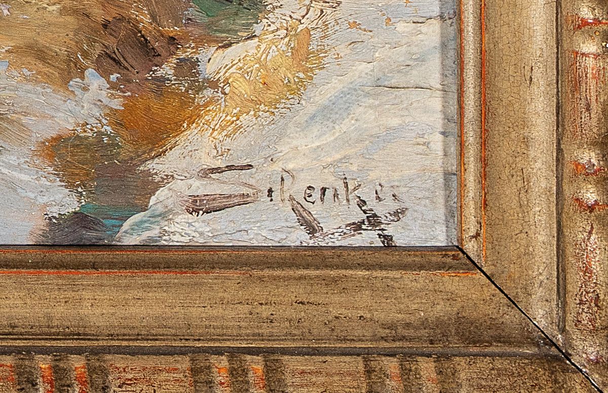 Detail a: Jacques Matthias Schenker, 1854 Luzern-1927 Vitznau, Studium an der Akademie Düsseldorf und an der Großherzoglich-Sächsischen Kunstschule Weimar, ...