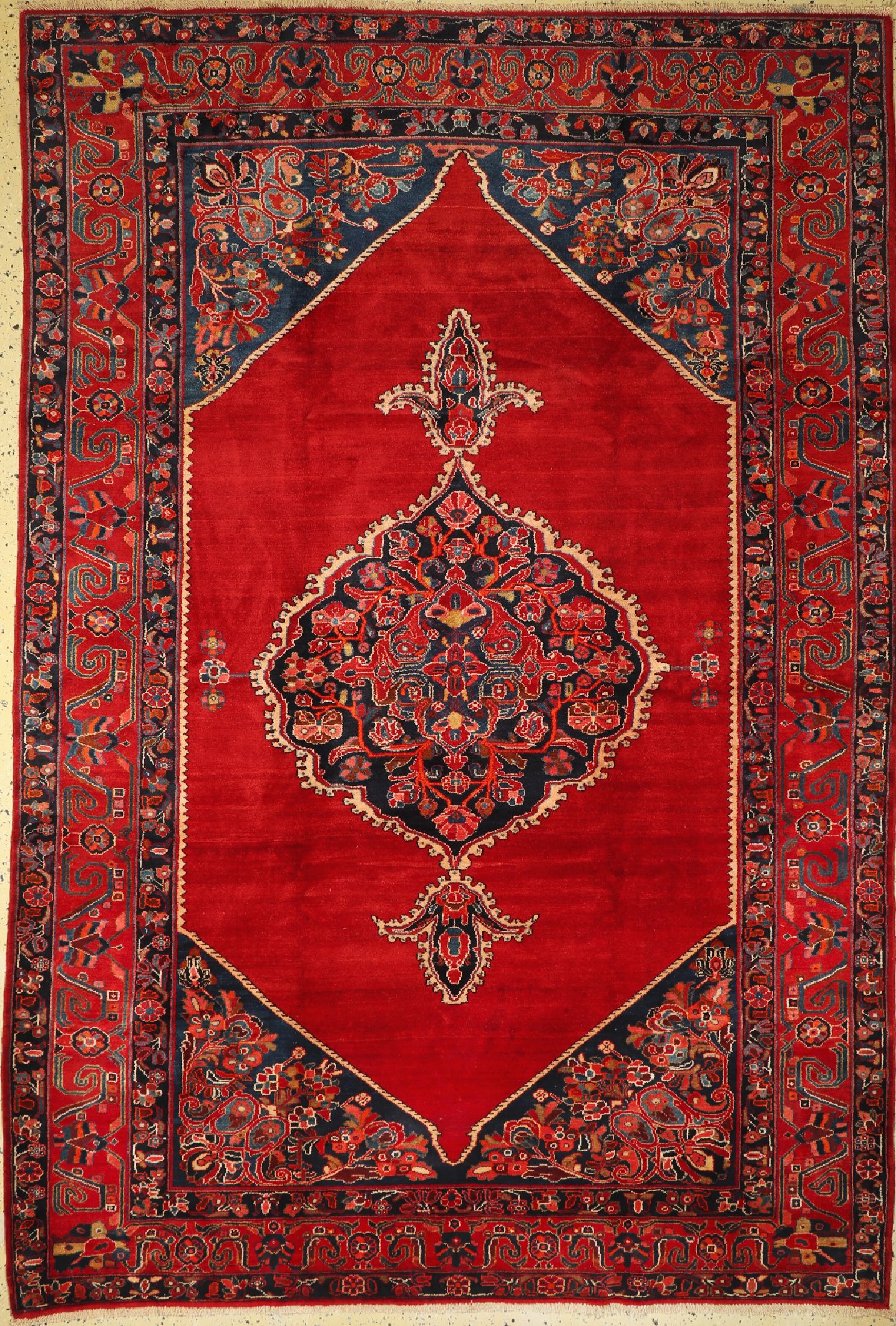 Nanaj alt, Persien, um 1950, Wolle auf Baumwolle, ca. 306 x 211 cm, EHZ: 1(Abrasch)