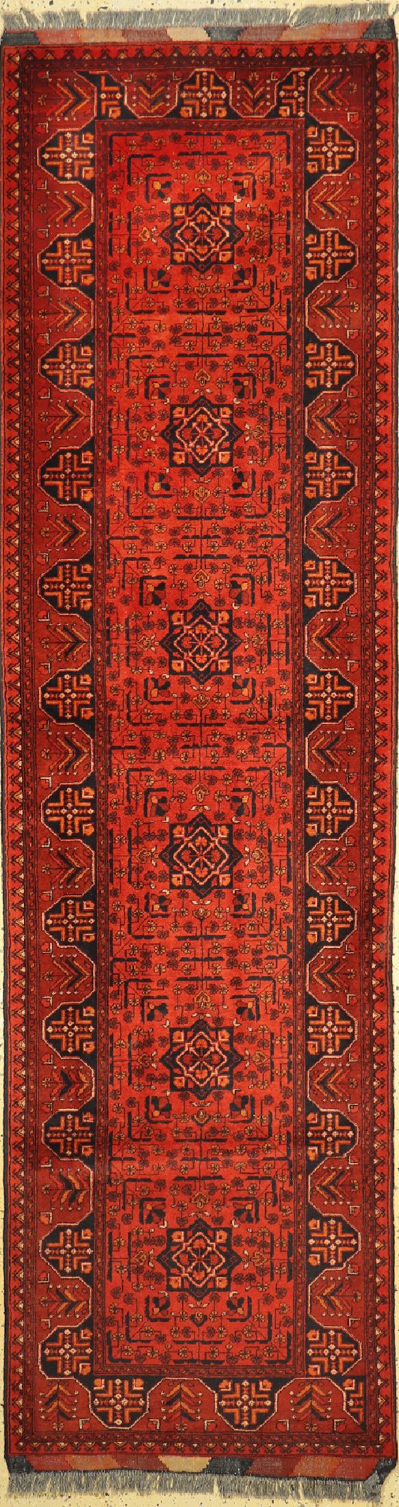 Khalmohammadi, Afghanistan, ca. 50 Jahre, Wolle auf Wolle, ca. 290 x 80 cm, EHZ: 1-2