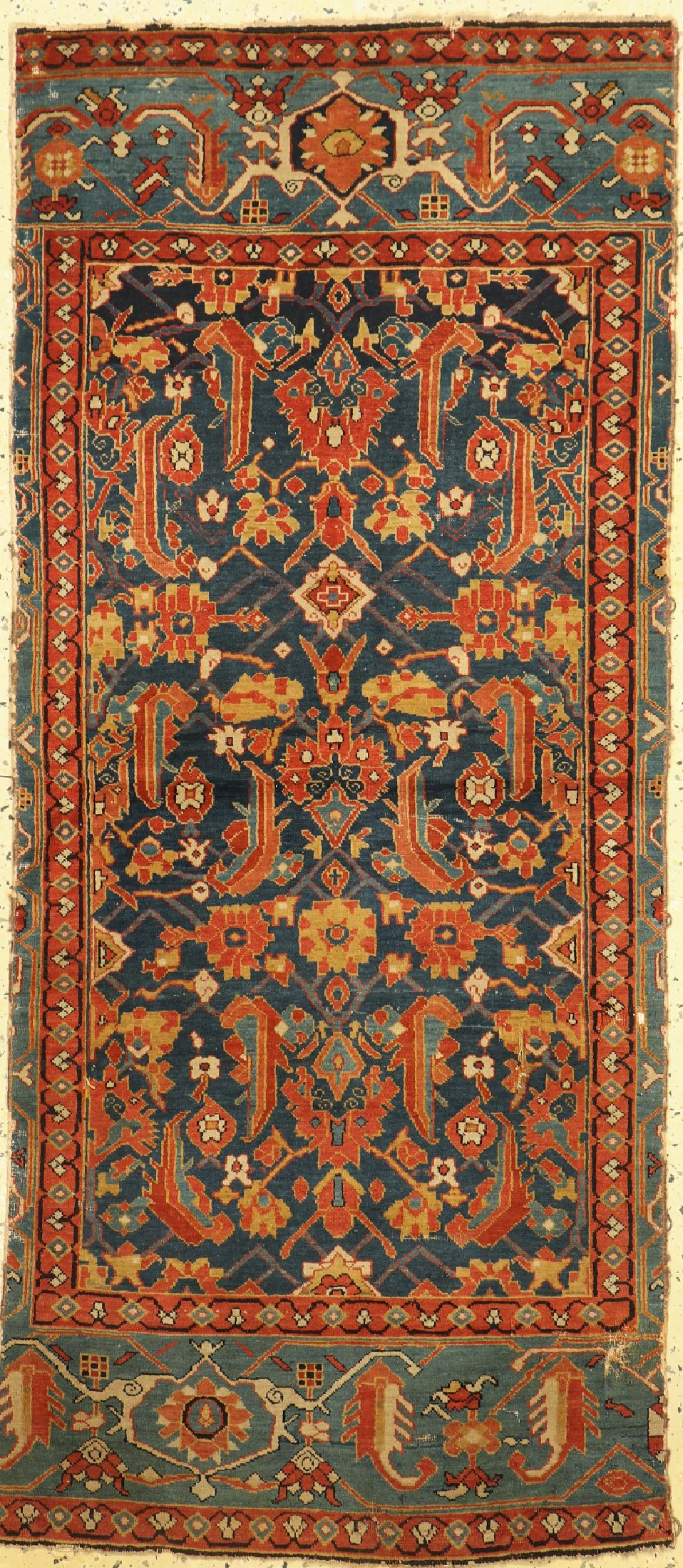 Antiker Schirwan, Fragment, Kaukasus, 19.Jnd, Wolle auf Wolle, ca. 160 x 70 cm, EHZ:4