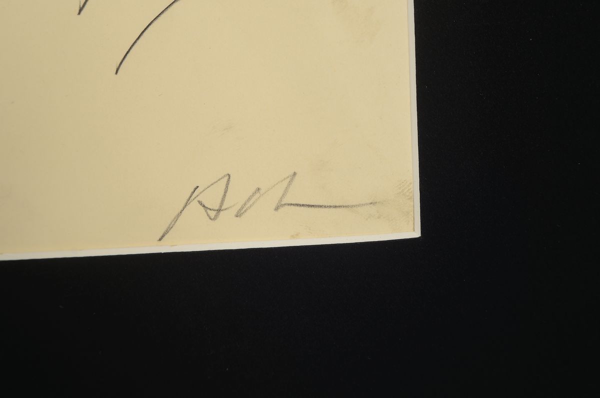 Detail a: Siegfried Adam, 1943-2012, liegender Akt, Bleistift auf Papier, rechts unten signiert, ca. 49x64cm