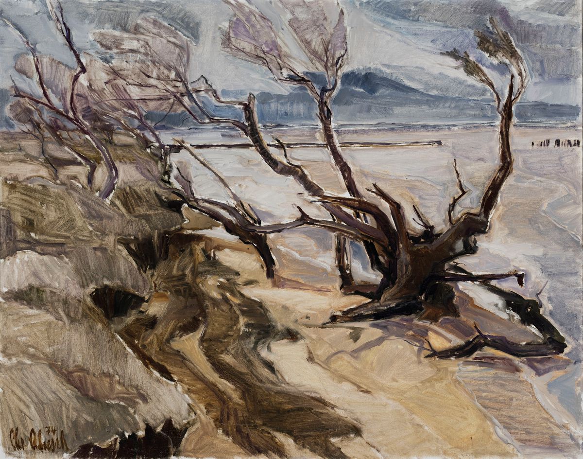 Christel Abresch, geb. 1931 Sulzbach- 2011 Neustadt/Weinstr, "Camargue", Öl/Lwd, links unten sign., dat. 74, ca. 94x75 cm