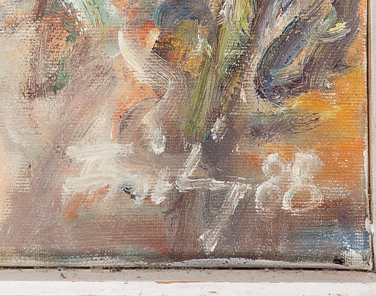 Detail a: Florian Frieling, 1939 Leverkusen-1994 Deidesheim, bek. Pfälzer Maler der klassischen Moderne, Porträtmaler vieler promminenter Kunden, 1969 ...