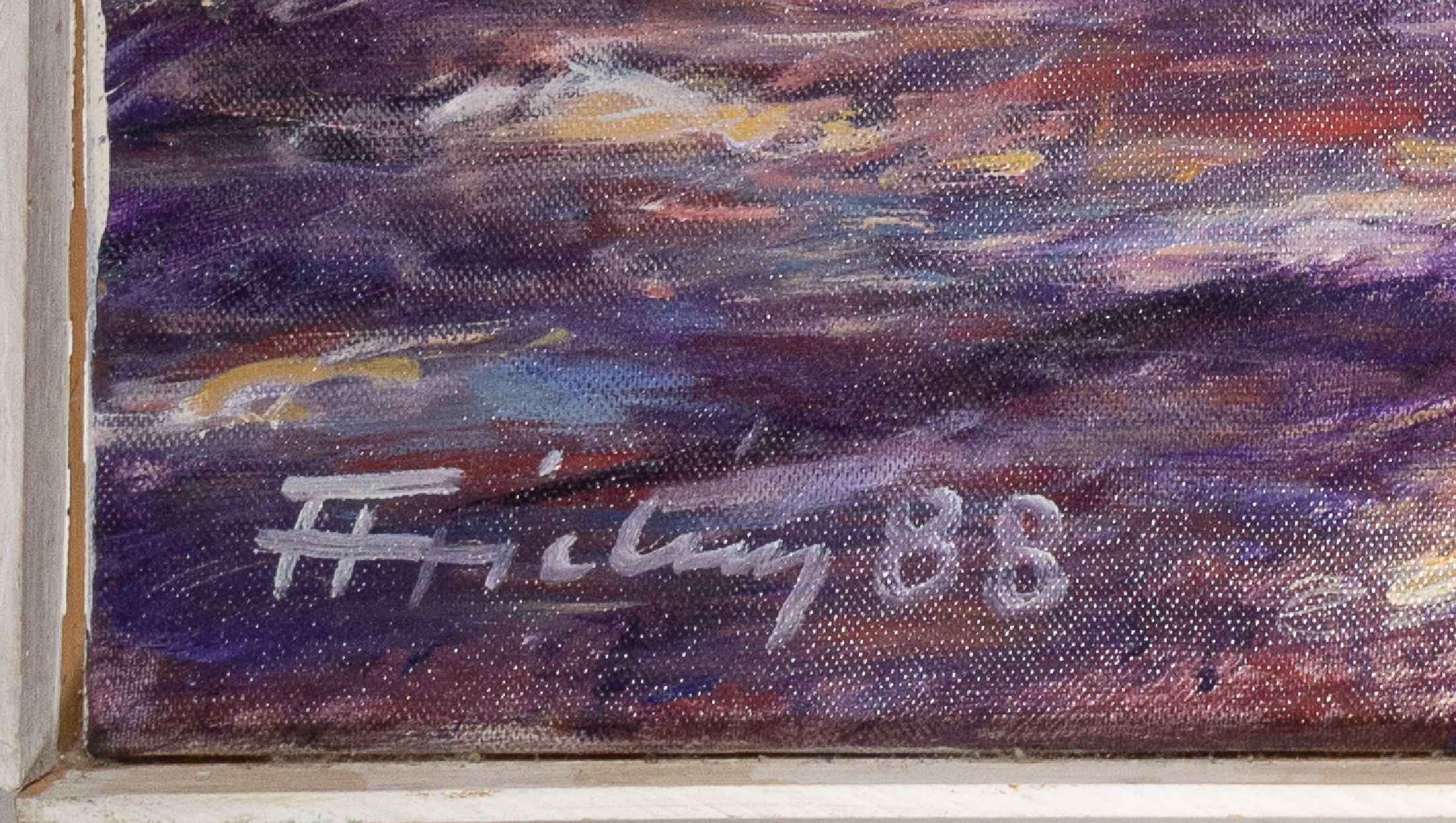 Detail a: Florian Frieling, 1939 Leverkusen-1994 Deidesheim, bek. Pfälzer Maler der klassischen Moderne, Porträtmaler vieler prominenter Kunden, 1969 ...