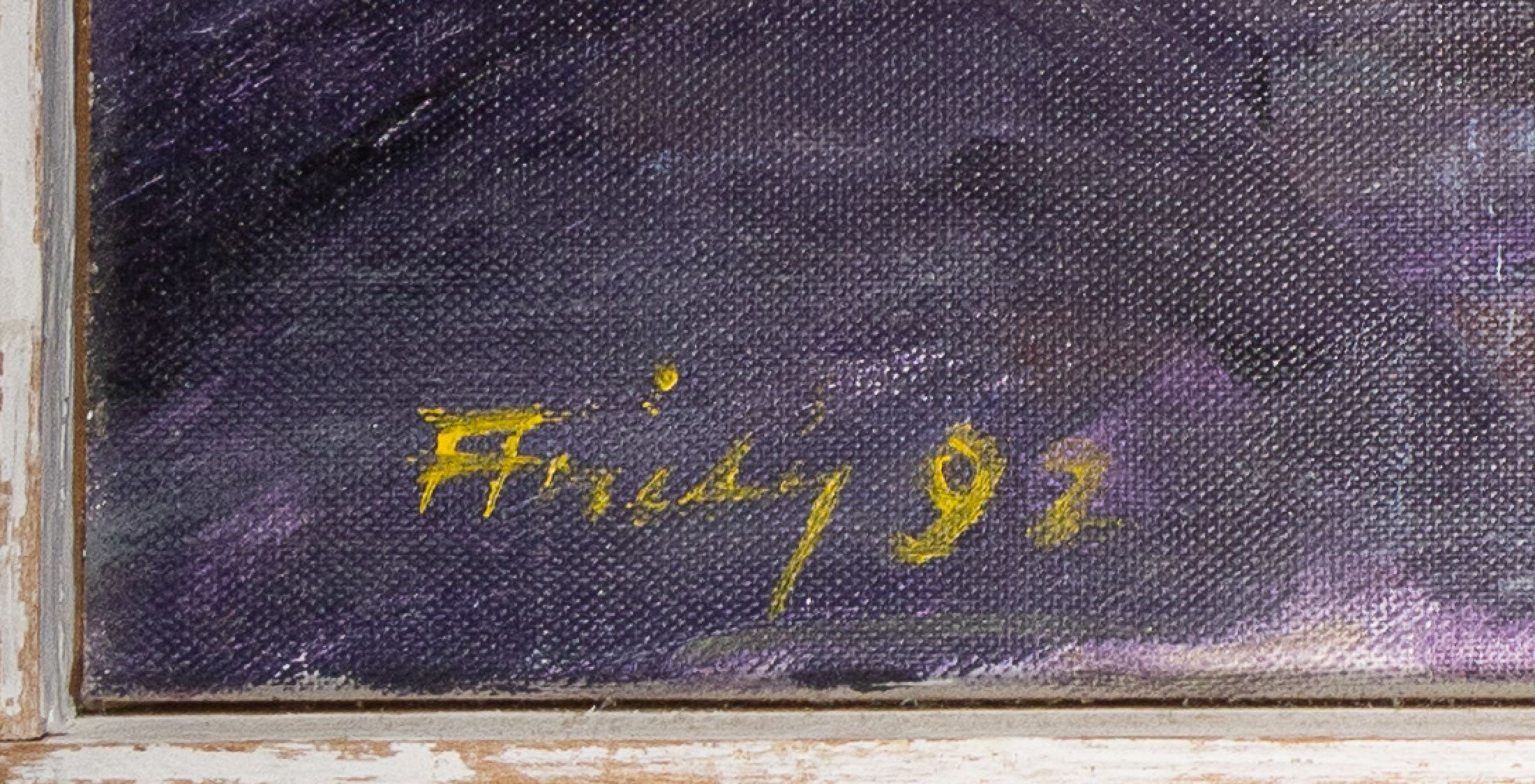 Detail a: Florian Frieling, 1939 Leverkusen-1994 Deidesheim, bek. Pfälzer Maler der klassischen Moderne, Porträtmaler vieler promminenter Kunden, 1969 ...