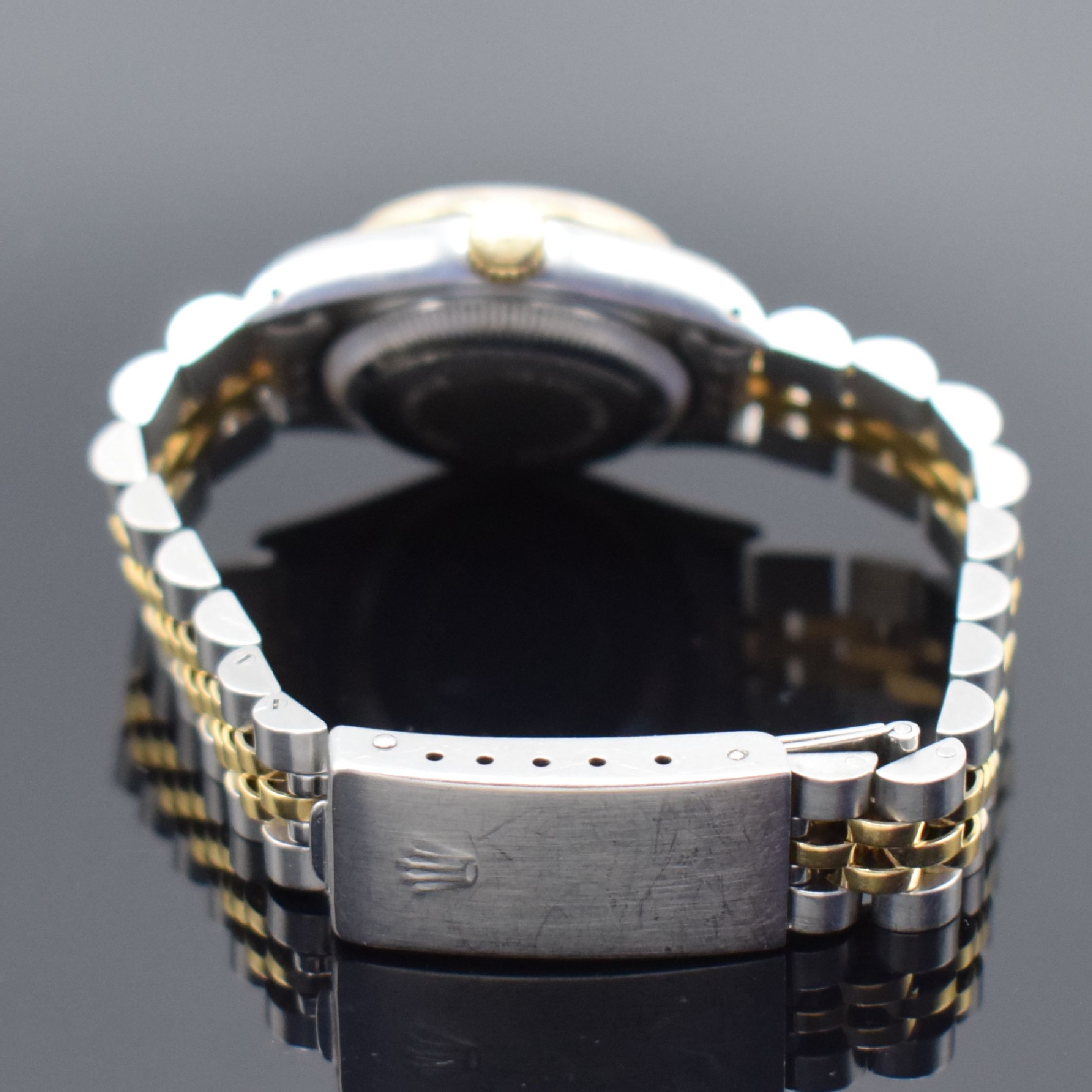 Detail b: ROLEX Datejust Damenarmbanduhr in Stahl/Gold Referenz 69173, Schweiz um 1986, Automatik, verschr. Oystergeh., orig. Jubileeband Ref. 62523D.18, ...