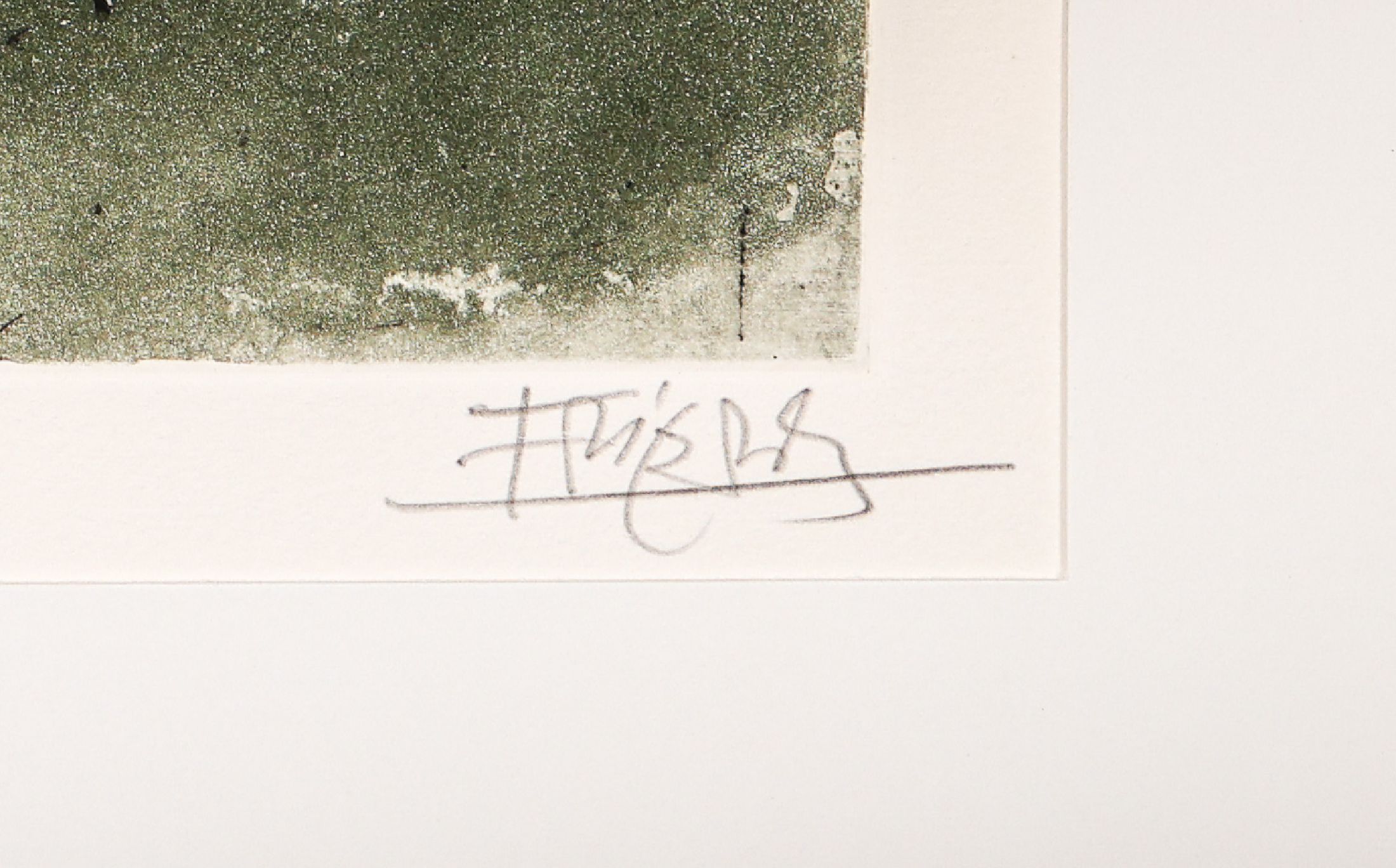 Detail a: Johnny Friedländer 1912 - 1992, Radierung auf dickem Arches Velin, aus der Reihenfolge "Das Blumenfest", handsigniert, num. 44/135, aus ...