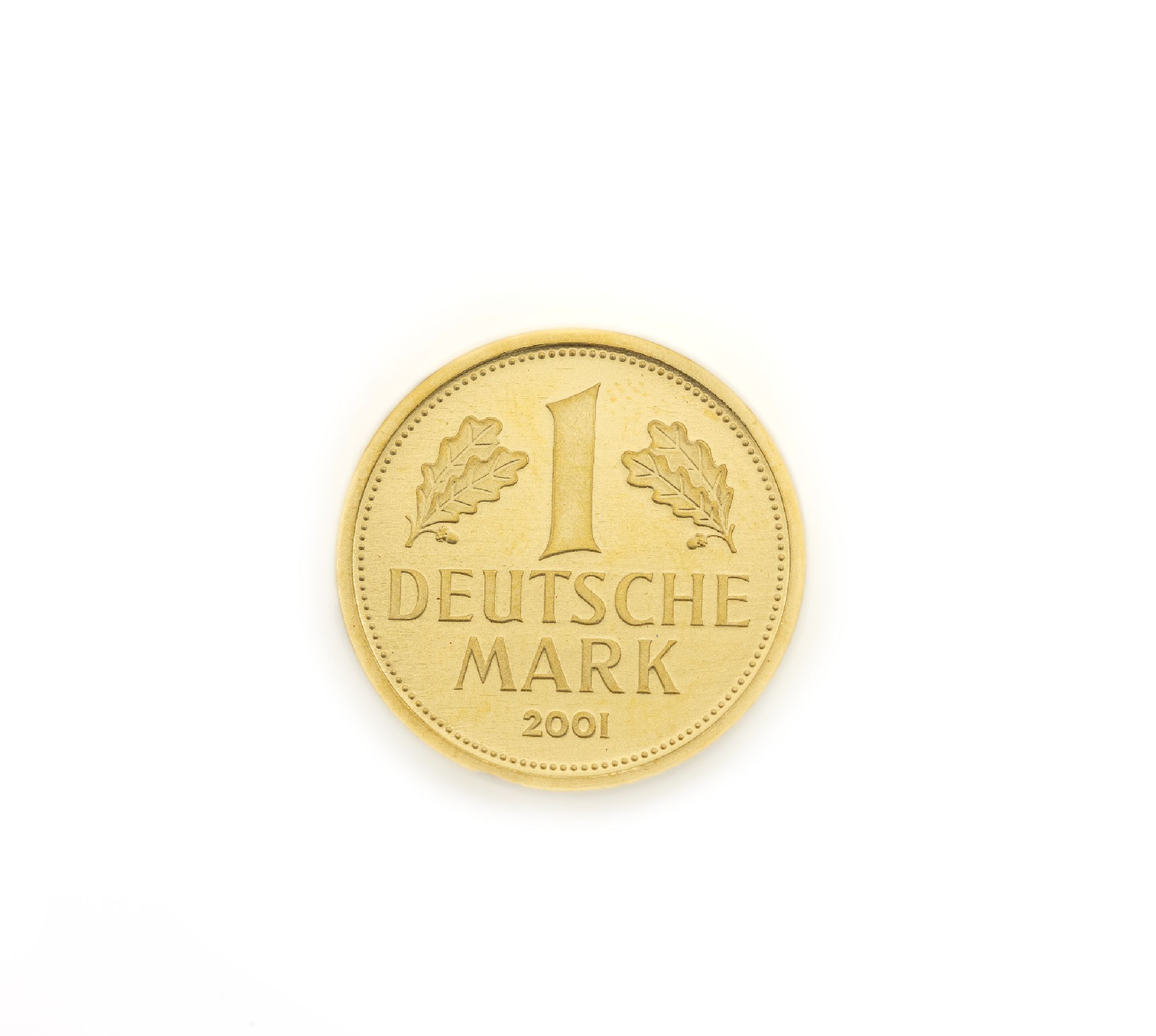 Goldmünze: 1 Mark 2001, sogn. Goldmark, Deutsche Bundesbank, Prägemarke G