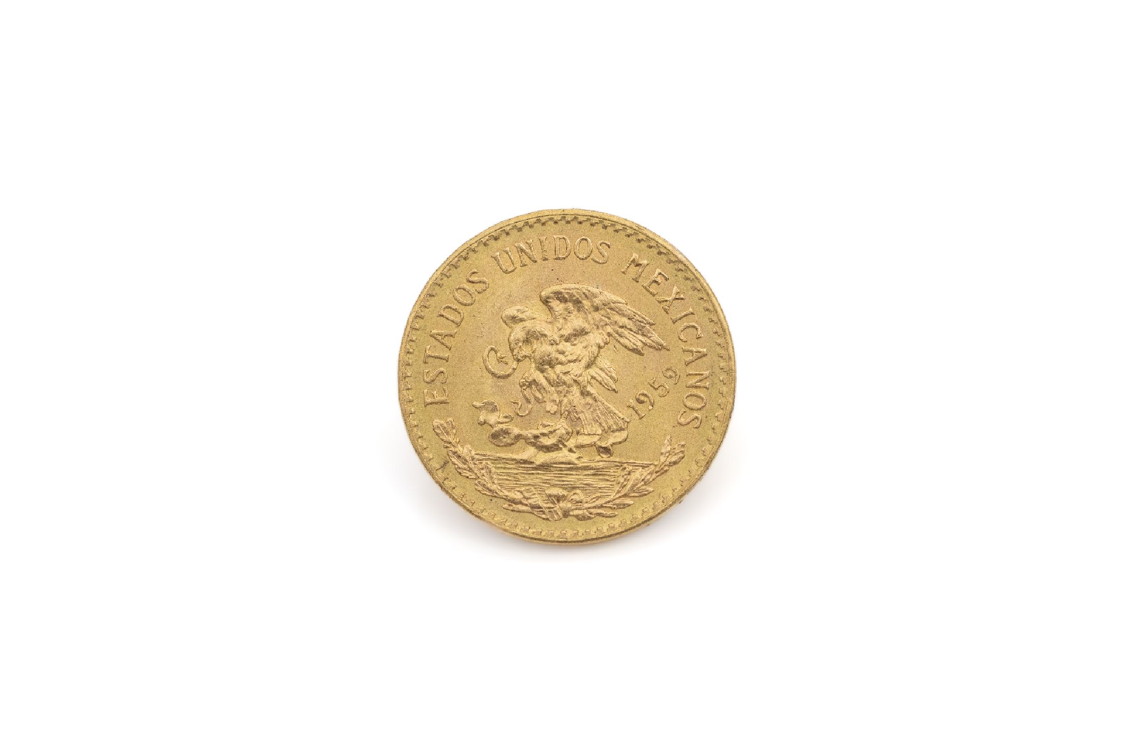 Goldmünze 20 Pesos Mexiko 1959, Estados unidos Mexicanos, RV: Veinte Pesos, 15 gr. Oro Puro