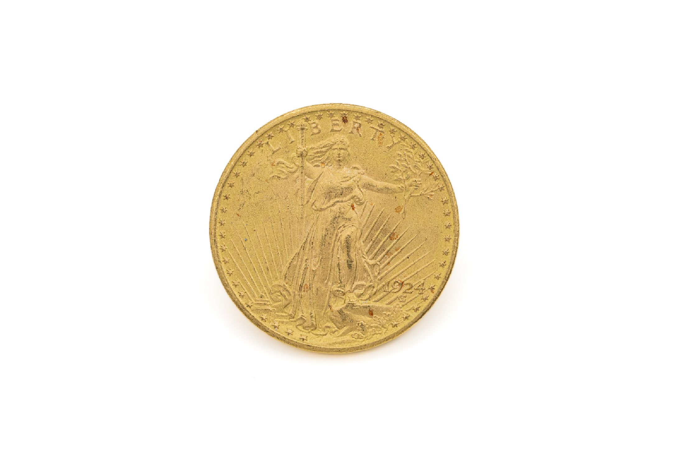 20 Dollar Goldmünze 1924, Liberty, United States of America, In God we trust, Weißkopfseeadler