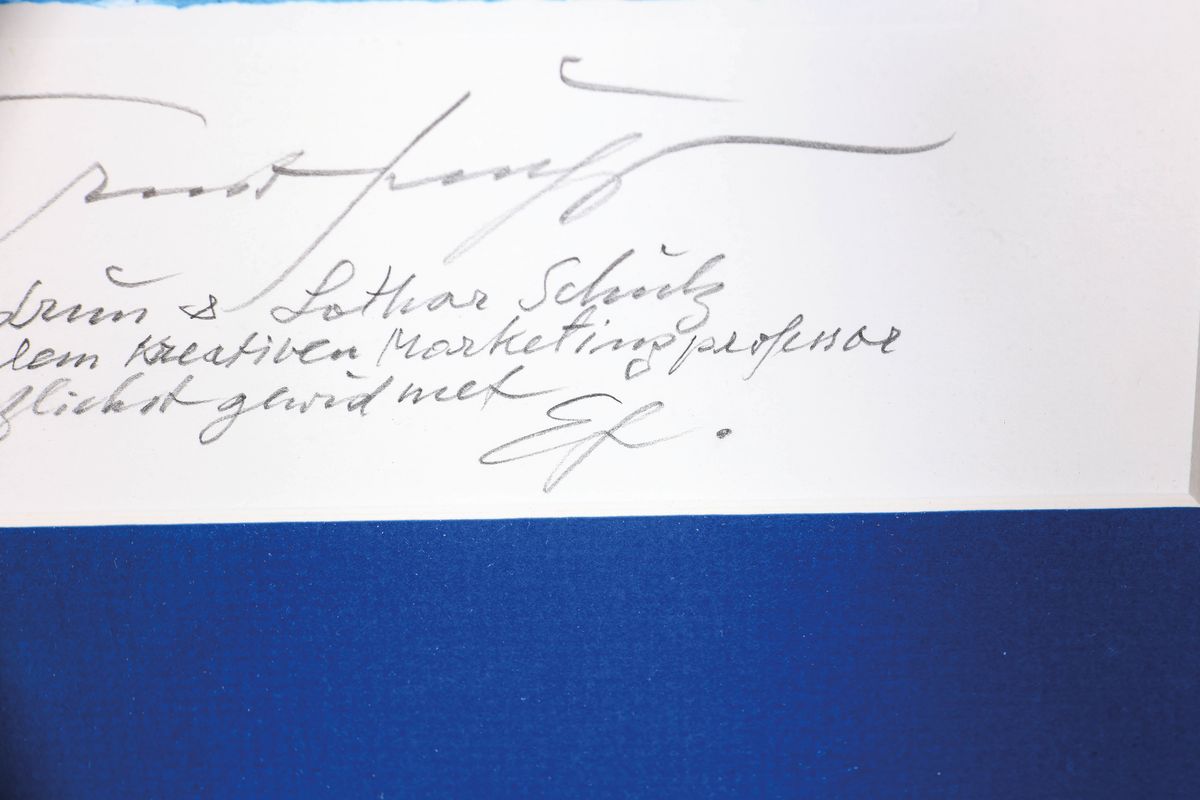 Detail a: Ernst Fuchs, 1930-2015 Wien, Frühlingserwachen, Granolitho auf Bütten, handsigniert, num. E.A. 12/30, mit handschriftl. Widmung: Gudrun und Lothar ...