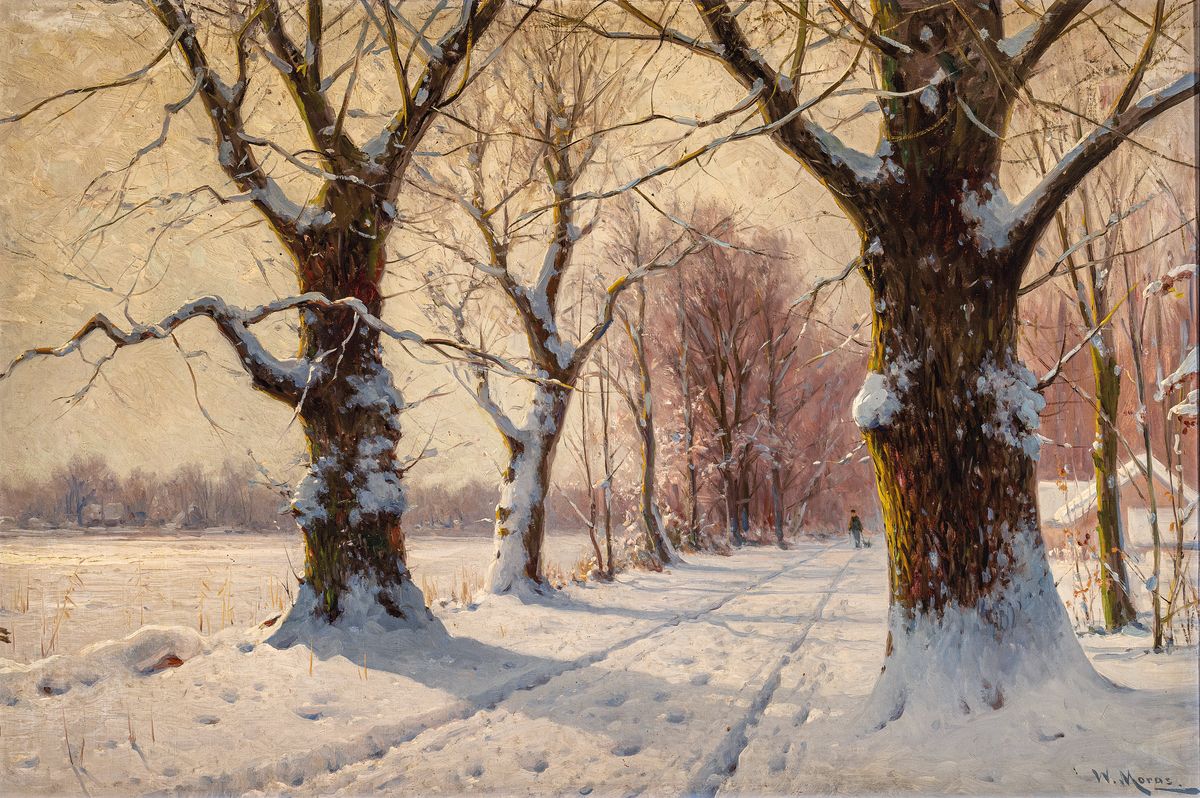 Walter Moras, 1856 Berlin-1925 Harzburg, ausgebildet im Atelier von Hermann Eschke, 1876 erste Ausstellung in der Kgl. Akademie der Künste in ...