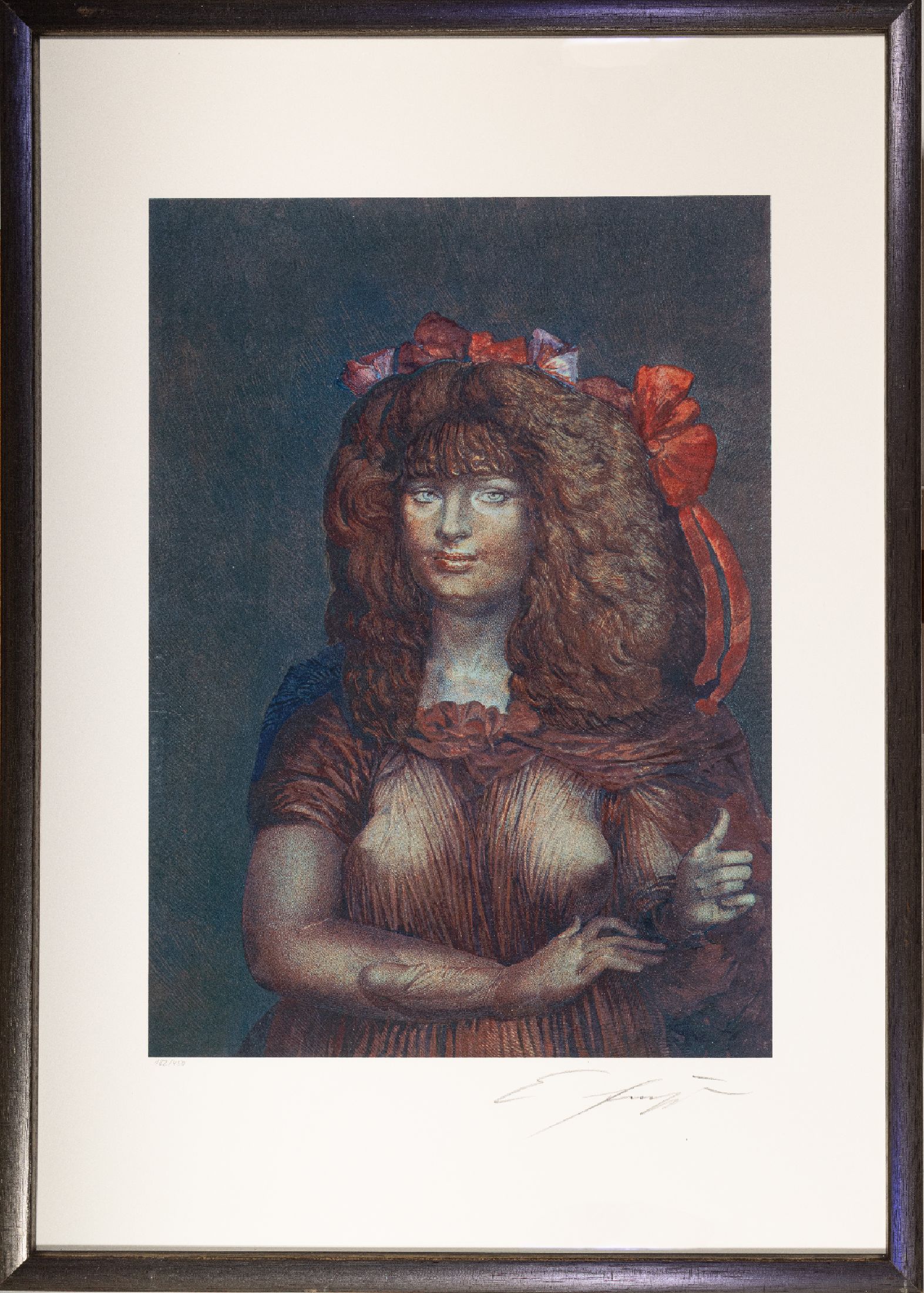 Ernst Fuchs, 1930-2015 Wien, Farblithografie, handsign., num. 152/450, unter Glas gerahmt