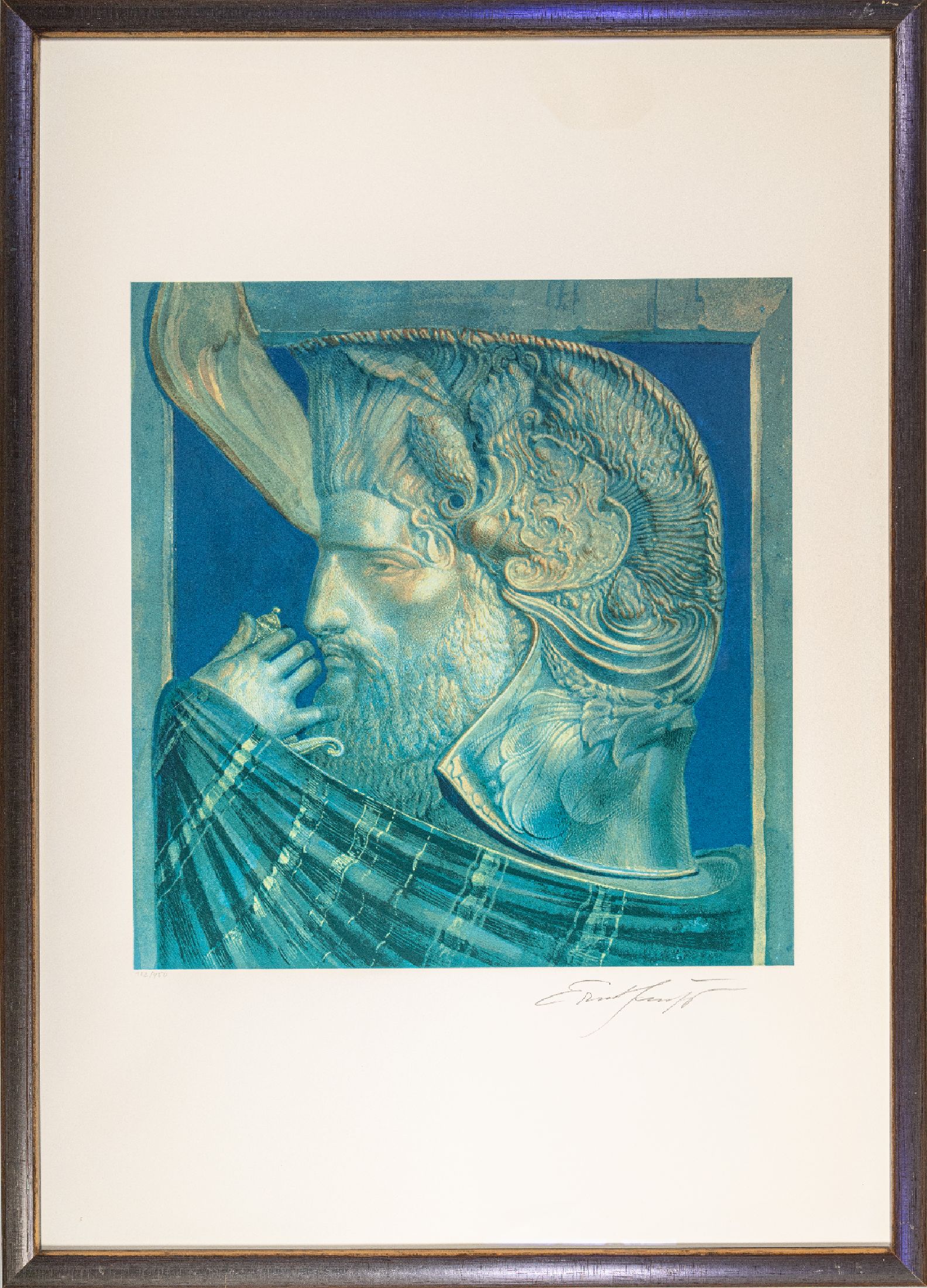 Ernst Fuchs, 1930-2015 Wien, Farblithographie, handsign., num. 182/450, unter Glas gerahmt