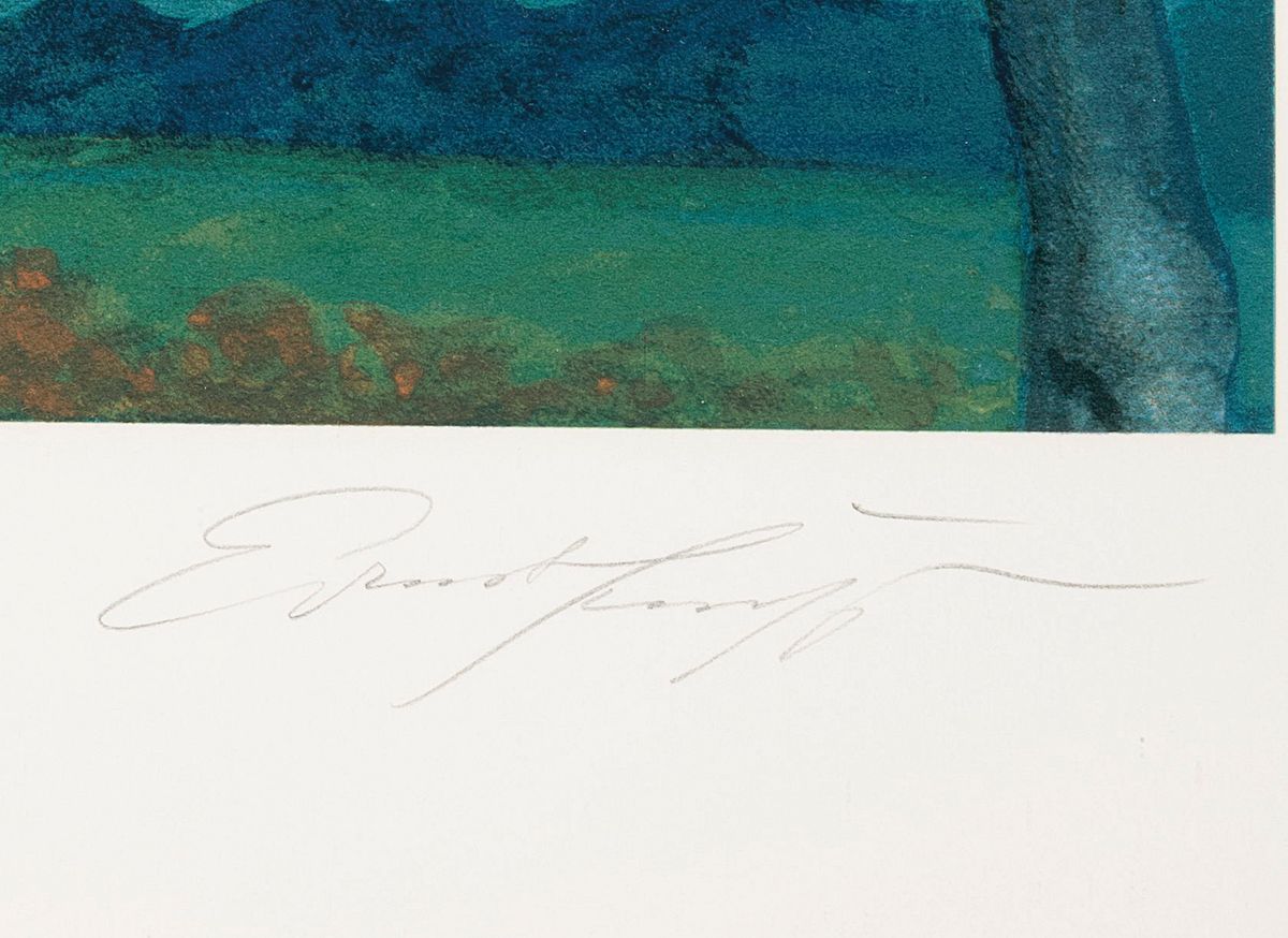 Detail a: Ernst Fuchs, 1930-2015 Wien, Farblitho handsign., num. 182/450 cm, unter Glas gesamt ca.