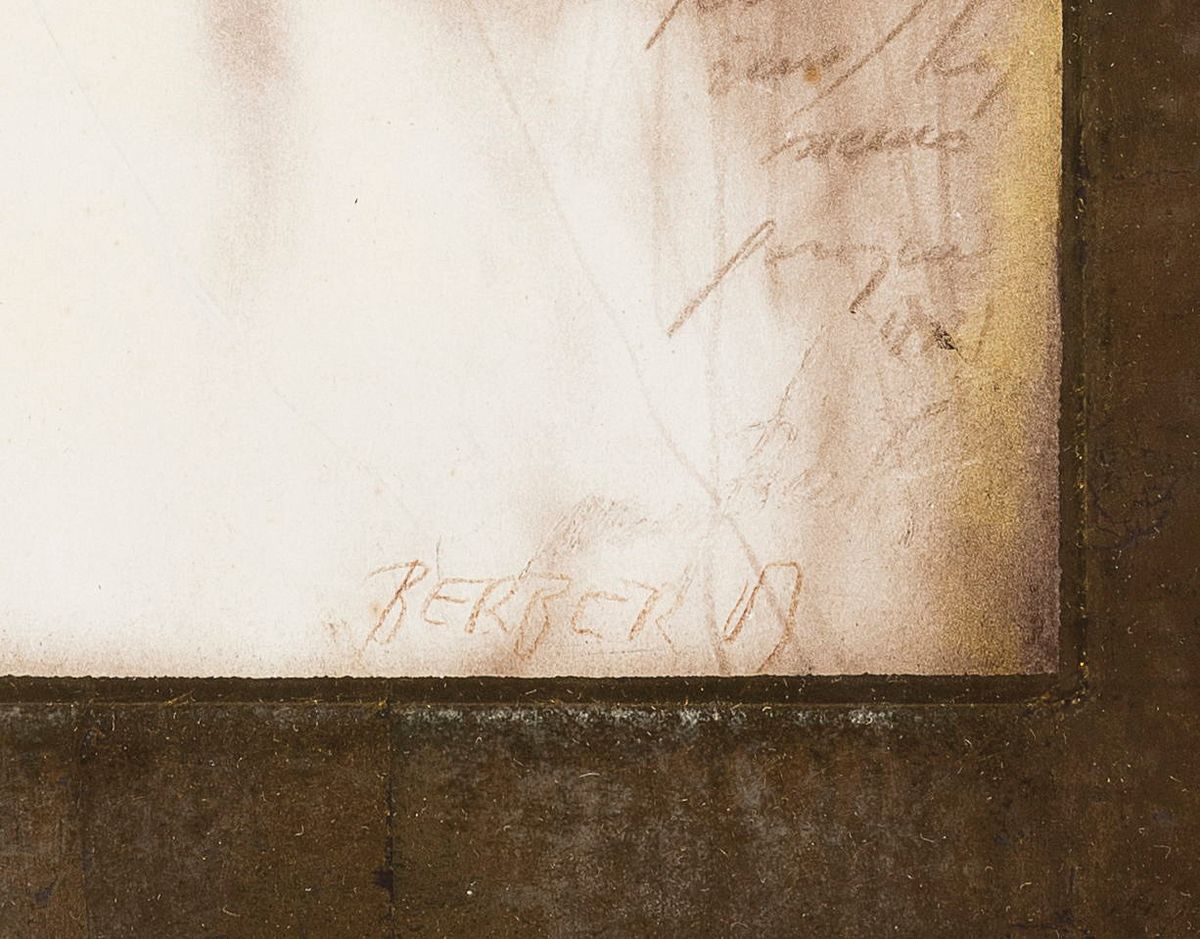Detail a: Mersad Berber, geb. 1940 Bosnien, Studium in Ljubliana, 1978 Professur in Sarajewo, zahlreiche nat. und internat. Ehrungen und Ausstellungen, Werke ...