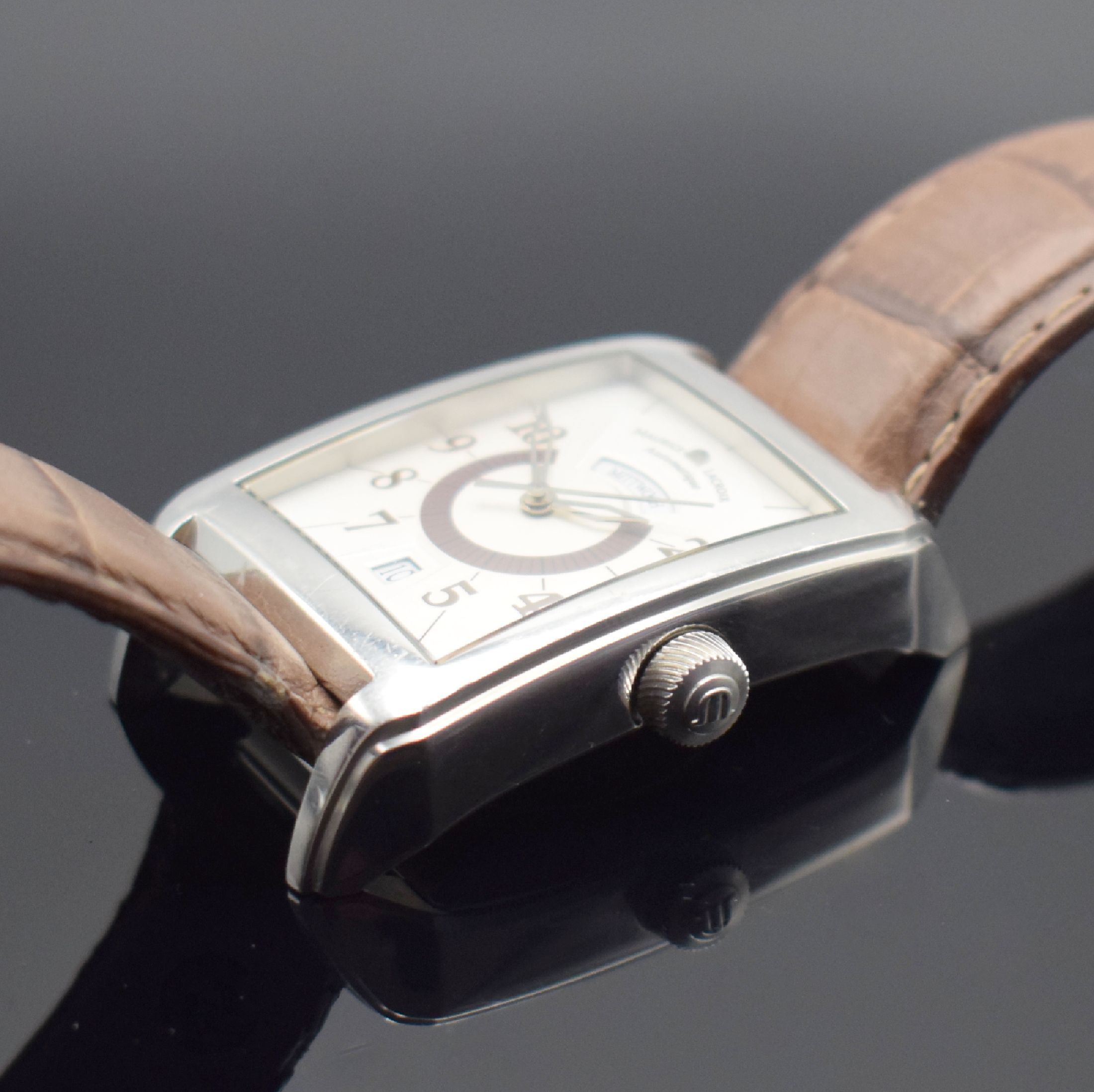 Detail c: MAURICE LACROIX Pontos limitierte Herrenarmbanduhr Referenz PT6177, Schweiz um 2010, Automatik, 2-teil. Gehäuse in Edelstahl, Boden 4-fach verschr., ...