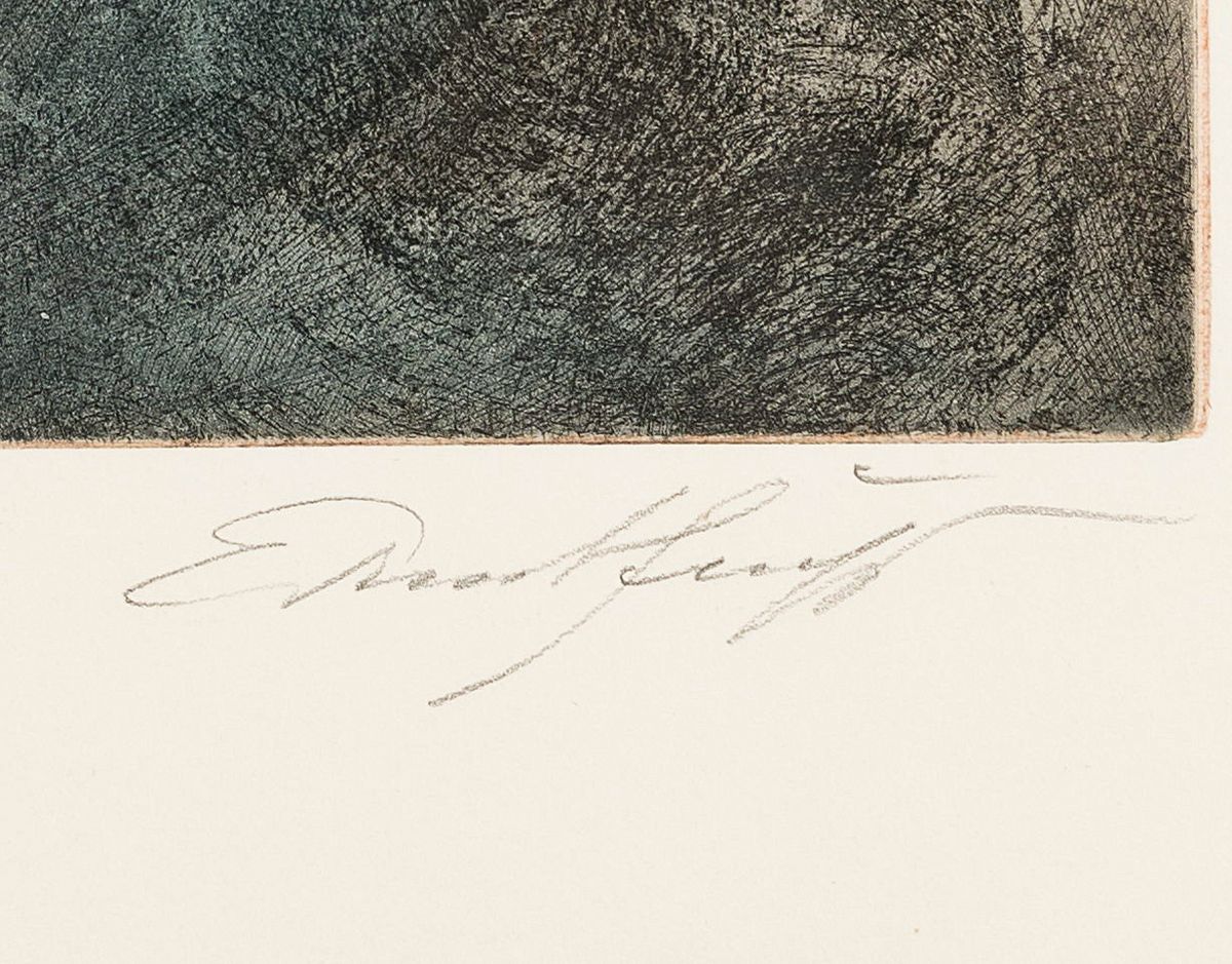 Detail a: Ernst Fuchs, 1930-2015, aus: Diwan, Farbradierung, handsigniert, num. 18/100, ca. 17.5x21.5cm, u.Gl., R. ca. 37x53cm