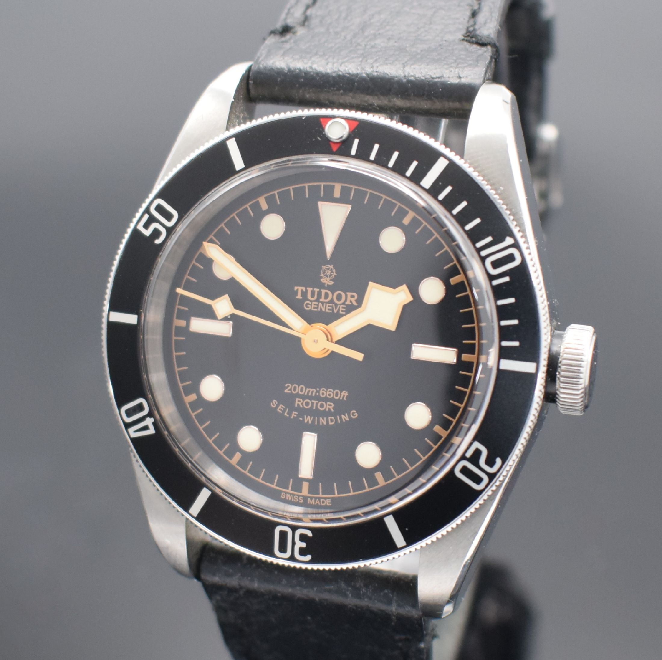 Detail a: TUDOR Herrenarmbanduhr Heritage Black Bay Referenz 79220N, Schweiz verk. lt. beil. orig. Garantiekarte 03/2018, Automatik, verschr. Edelstahlgeh. ...