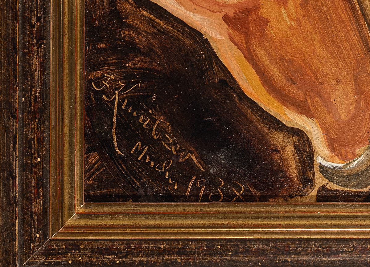 Detail a: Friedrich Kunitzer, 1907 Przedecz/Polen-1998 Kördorf, Studium an der Akademie Krakau und für kurze Zeit an der Preußischen Akademie der Künste ...