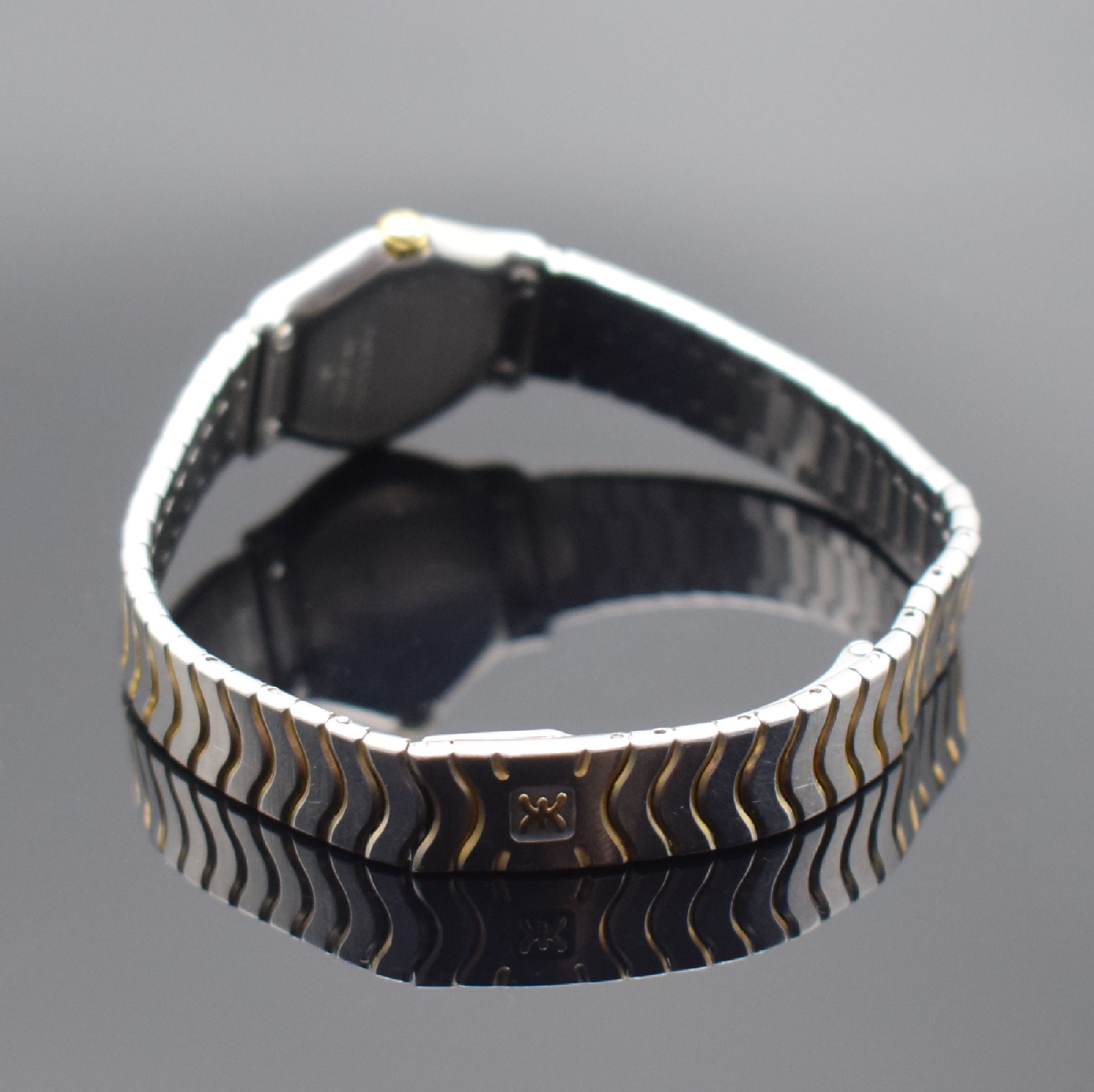 Detail b: EBEL Damenarmbanduhr Classic Wave Referenz 1057901, Schweiz um 1995, Edelstahl/Gold kombiniert inkl. Wellengliederband m. Faltschl., Lün. gegen Geh. ...