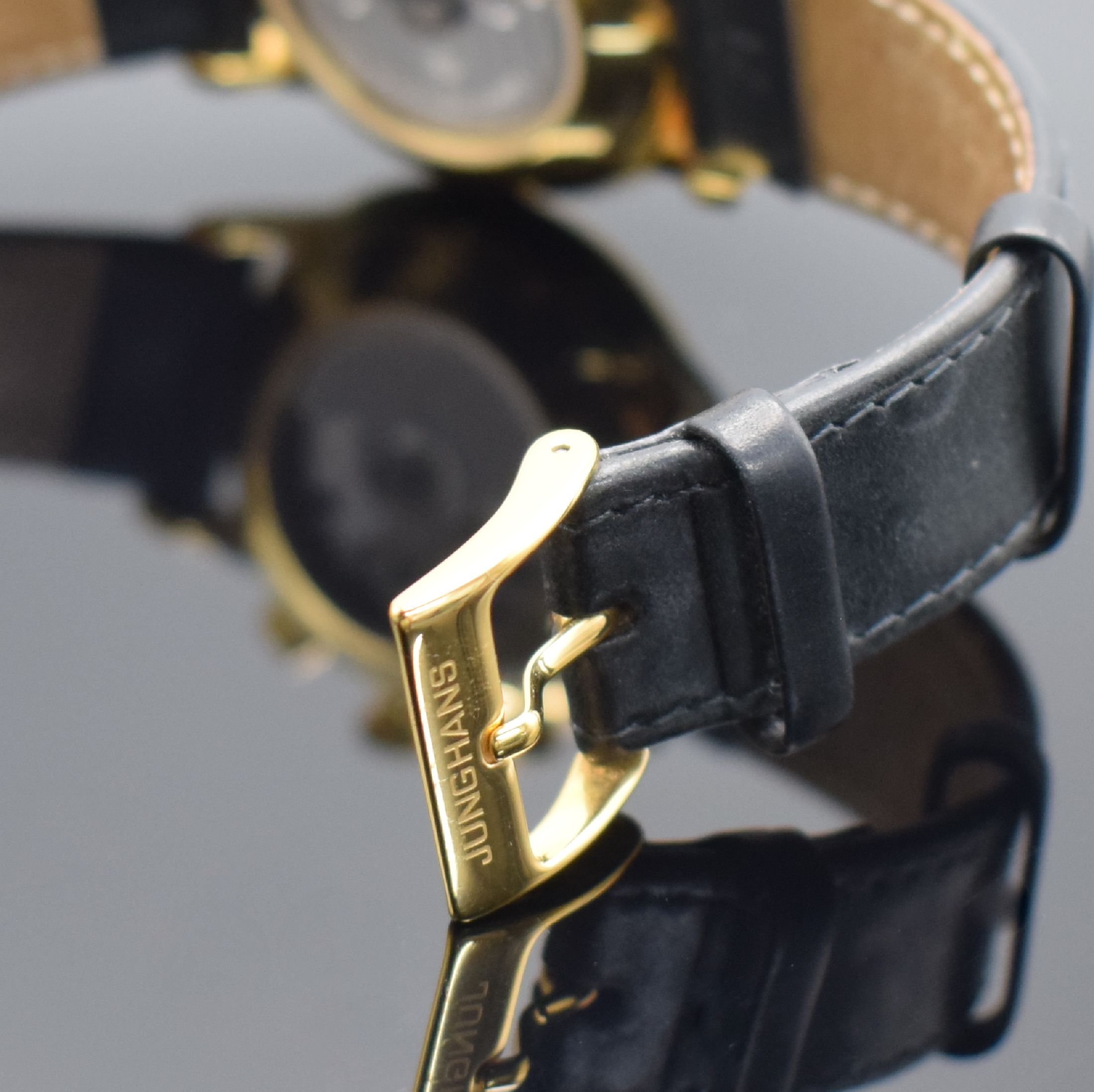 Detail b: JUNGHANS Chronoscope auf 1500 Stück limitierter Armbandchronograph Referenz 027/7122, Automatik, verg. Edelstahlgeh. beids. vergl., Boden 5-fach ...