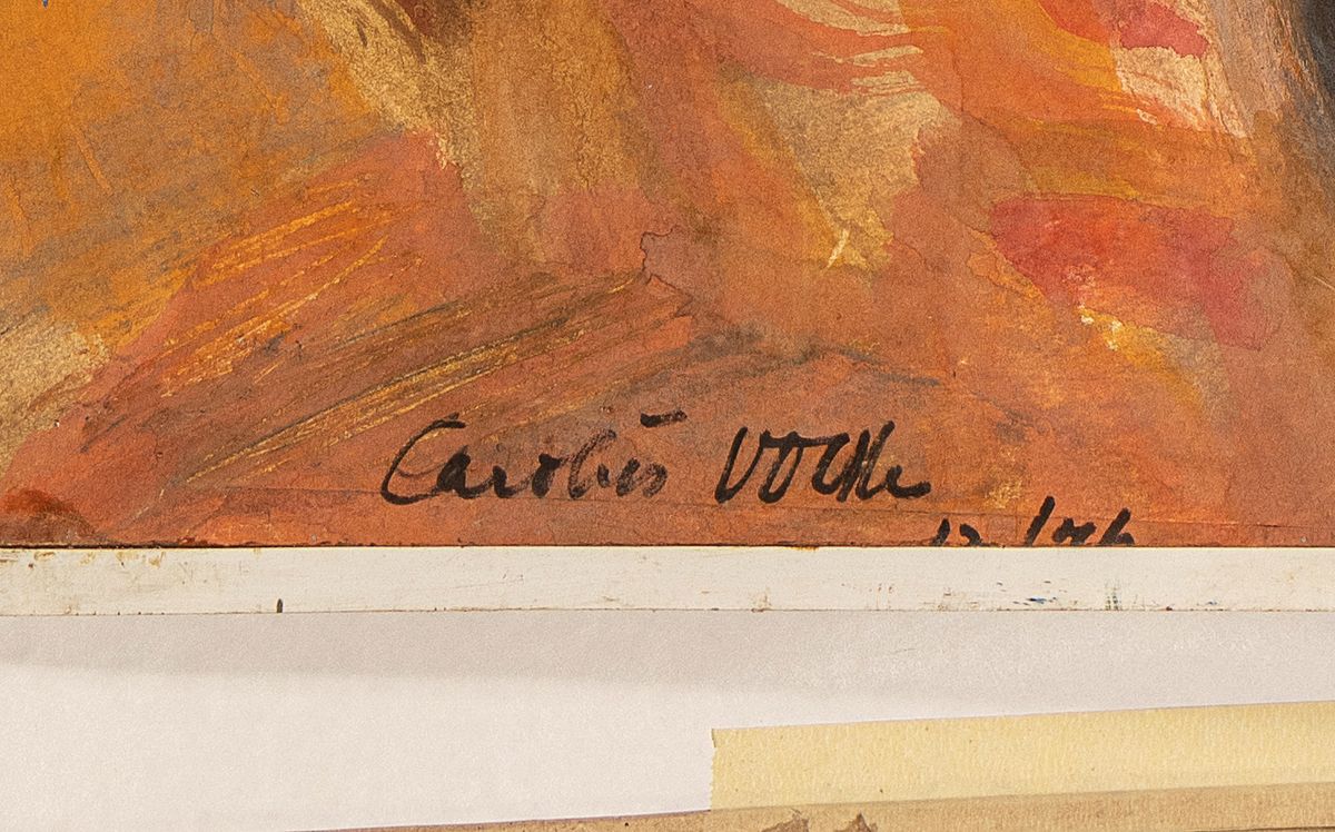 Detail a: Carolus Vocke, 1899 Heilbronn - 1979 Mannheim , Studium an der Akademie Karlsruhe, ab 1957in Mannheim tätig, schuf u. restaurierte zahlreiche ...