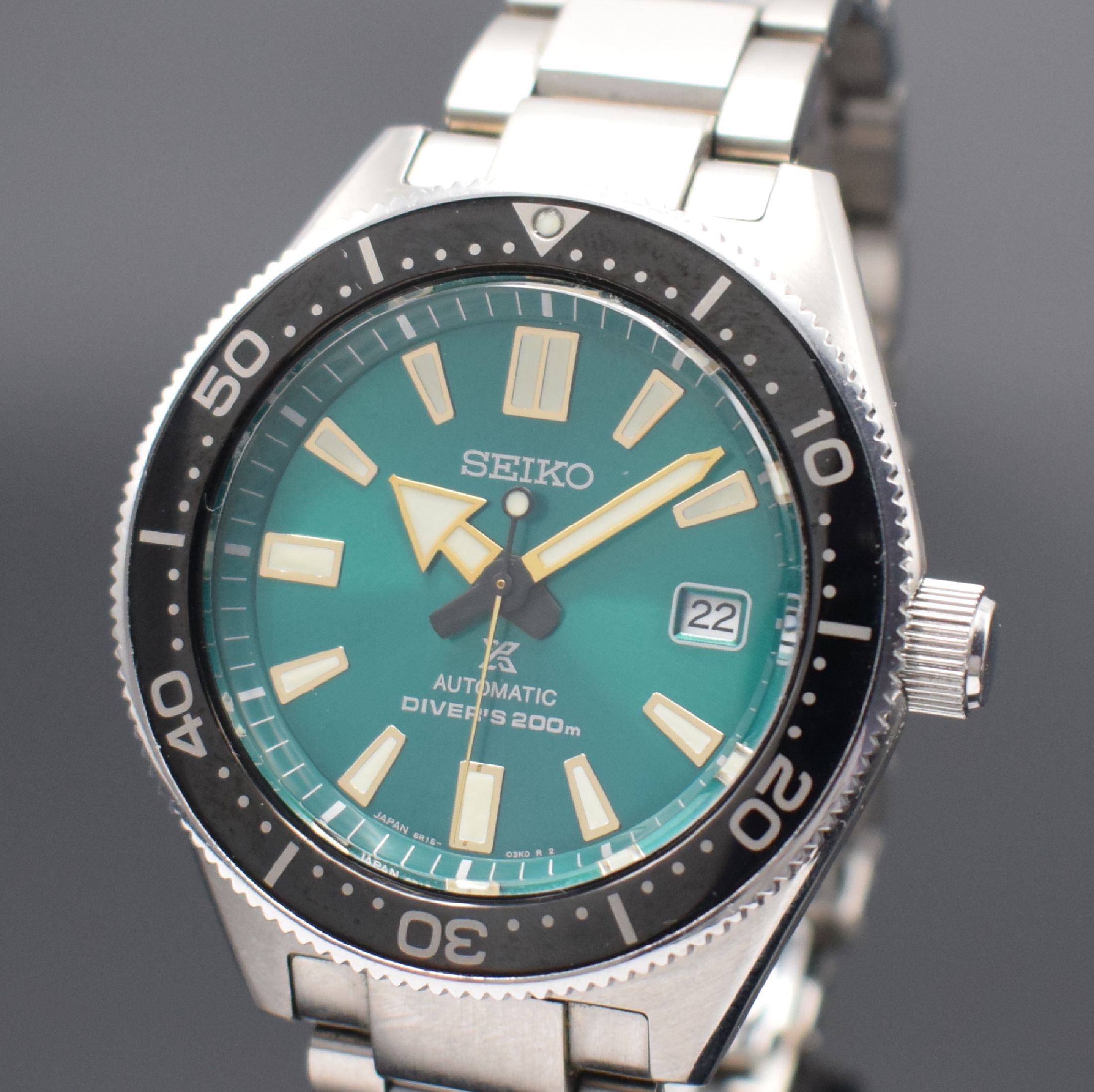 Detail a: SEIKO Diver`s 200m auf 1000 Stück limitierte Herrenarmbanduhr Referenz 6R15-04D0, Japan um 2018, Automatik, verschr. Edelstahlgeh. inkl. Gliederband ...