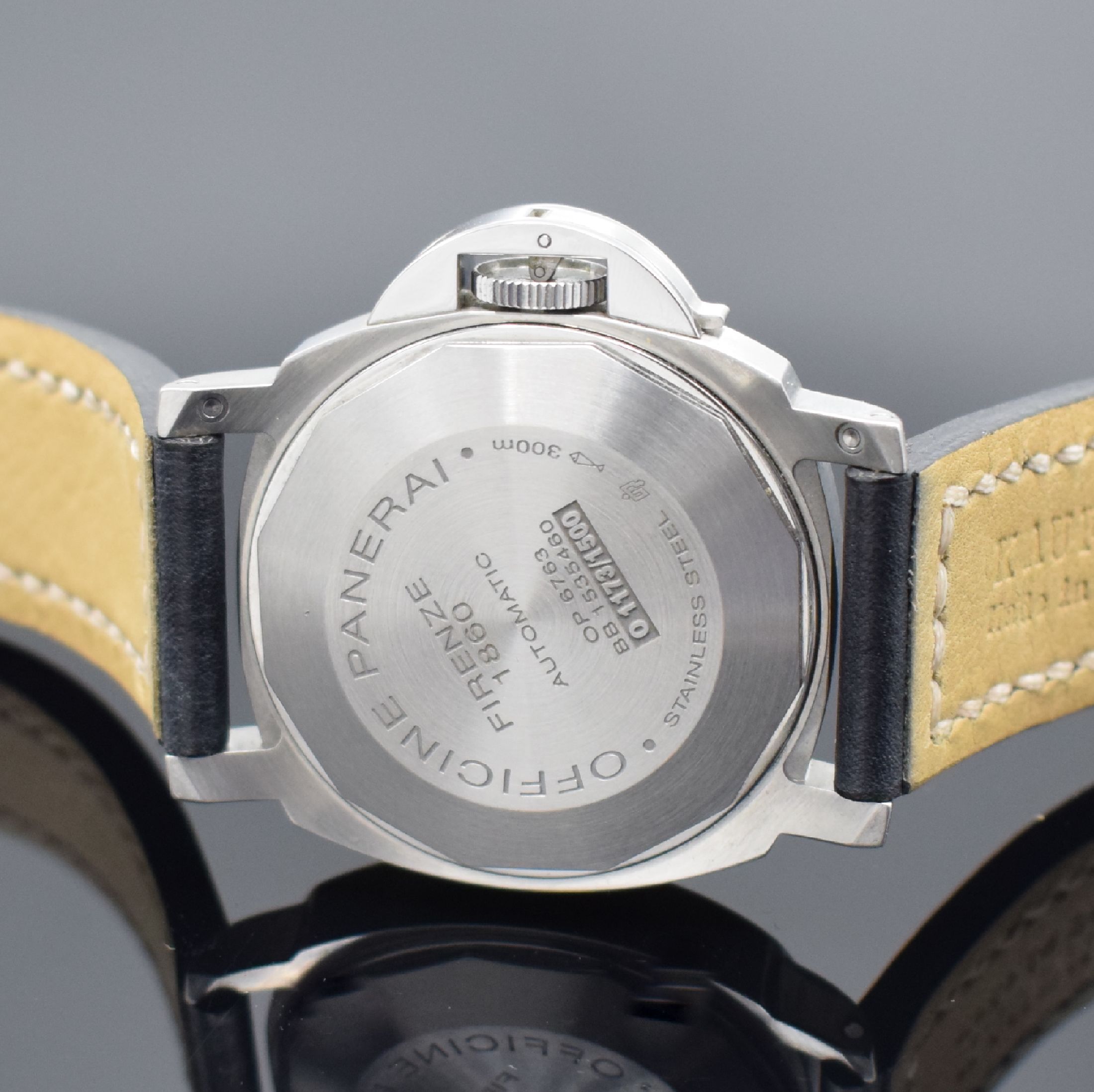 Detail c: OFFICINE PANERAI Luminor Marina PAM00164 auf 1500 Stück limitierte Herrenarmbanduhr, Schweiz verk. lt. beil. Gar.-Karte 12/2012, Automatik, ...