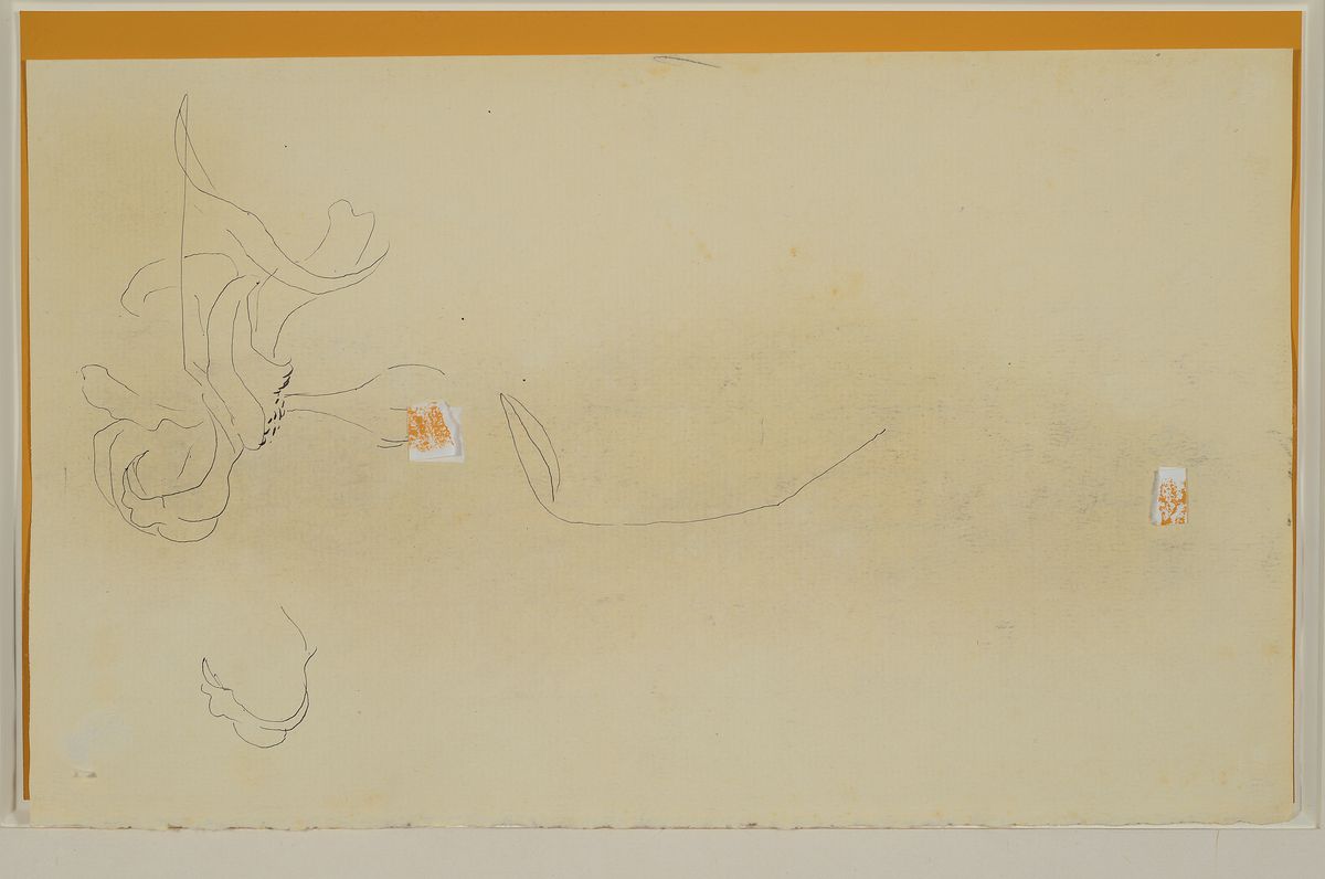 Detail l: Hans Purrmann, 1880 Speyer - 1966 Basel, Bleistiftzeichnung, stehender weiblicher Akt, Profil nach links, 1924/26 in Rom, rechtsunten handsigniert, ...