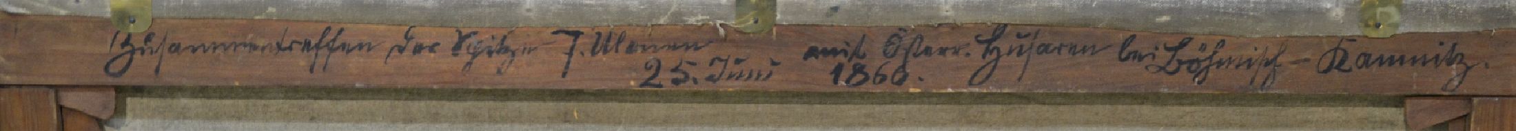 Detail g: Carl Röchling, 1855 Saarbrücken-1920 Berlin, Studium an der Kunstschule Karlsruhe und der Akademie Berlin, reüssierte v.a. in Schlachten- und ...