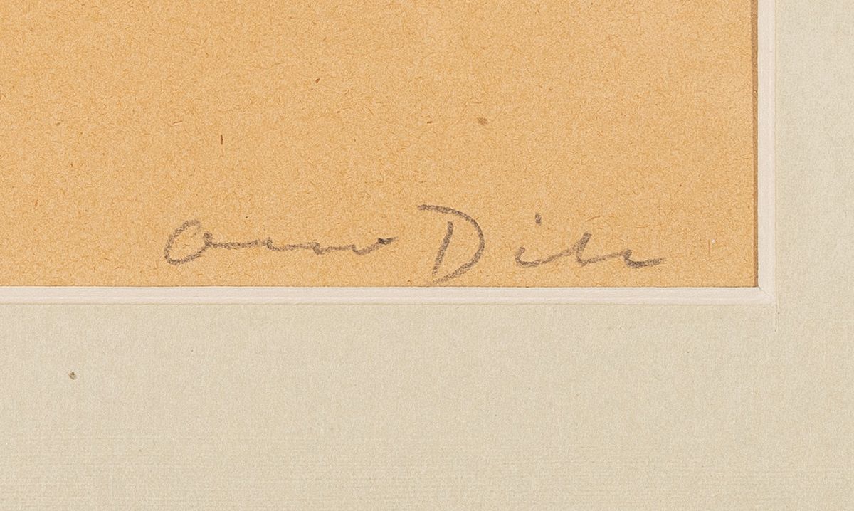 Detail a: Otto Dill, 1884 Neustadt a. d. Weinstraße-1957Bad Dürkheim, zwei Soldaten zu Pferd, Bleistiftzeichnung auf Papier, leicht gebräunt, rechts unten ...