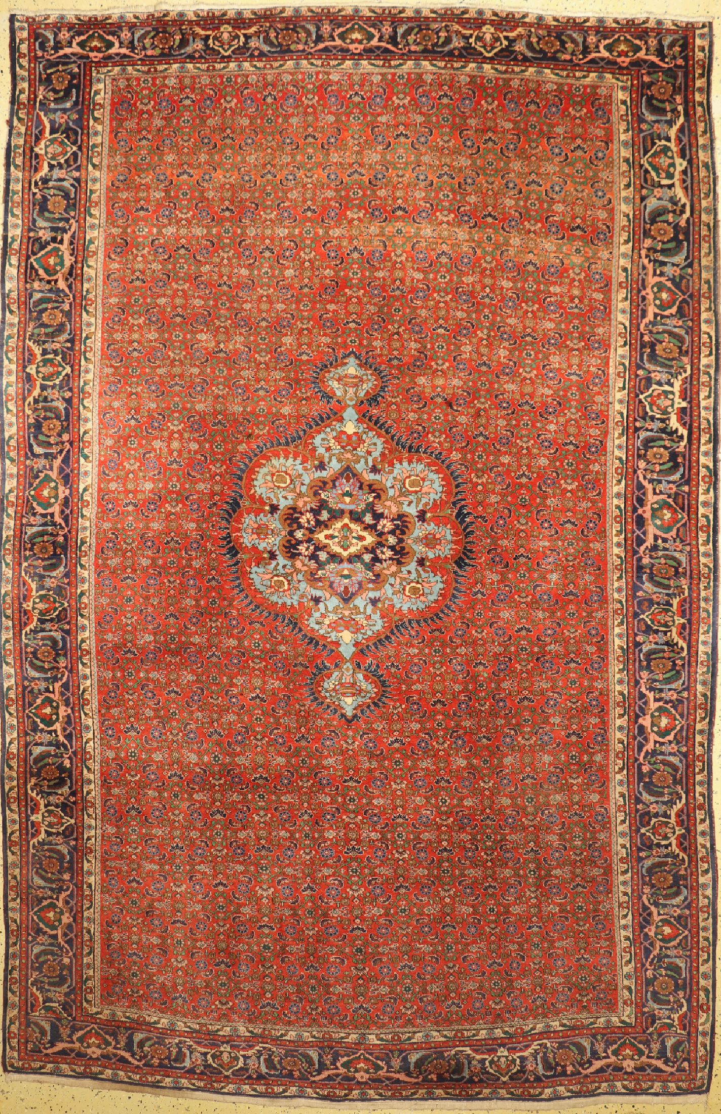 Bidjar Kork, Persien, um 1950, Korkwolle auf Baumwolle, ca. 350 x 230 cm, EHZ: 2