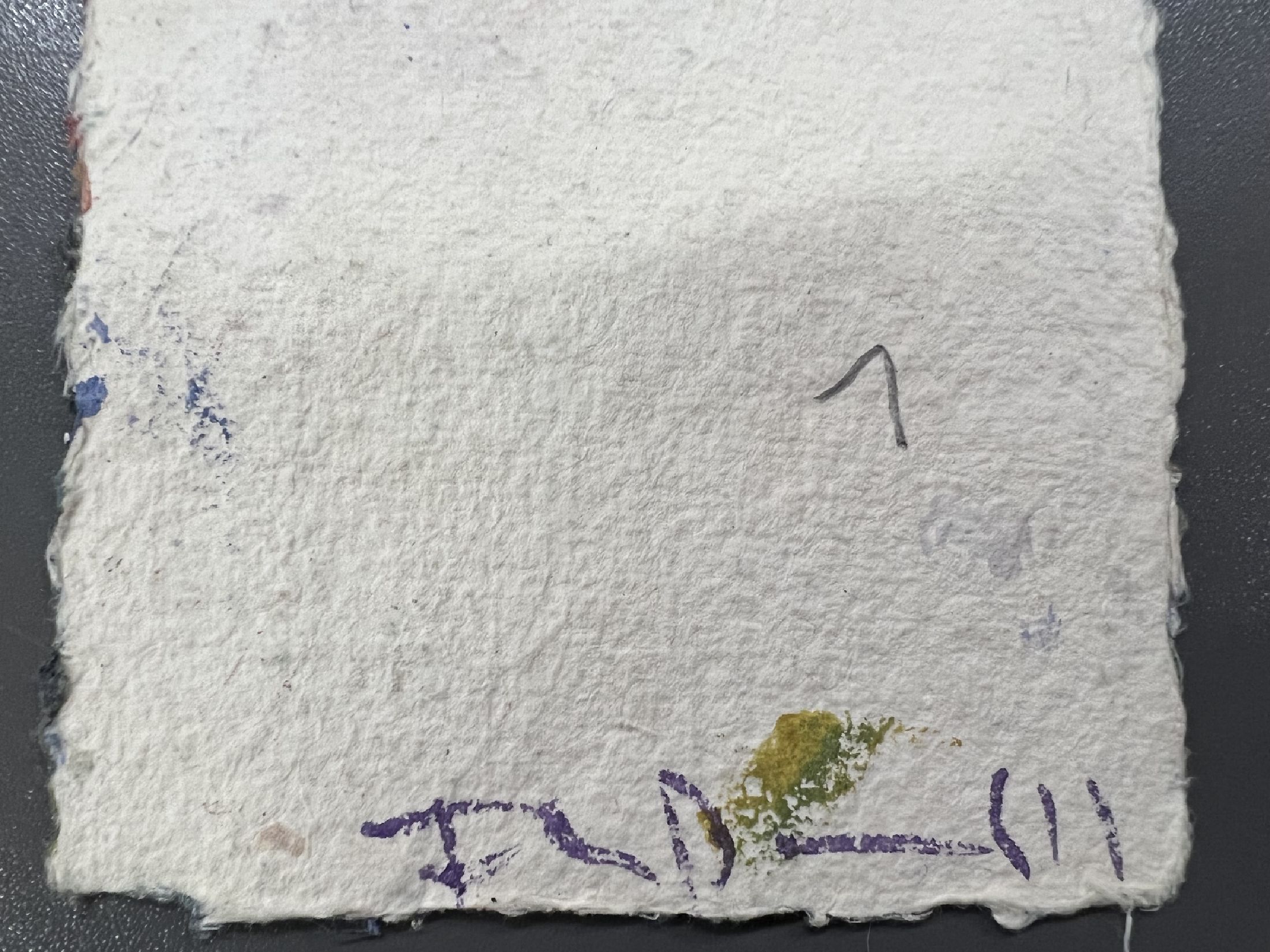 Detail a: Klaus Fußmann, geb. 1938 Velbert, "Bäume, Feuer, Leiter", Aquarell/Gouache, verso sign., ca. 15x10 cm